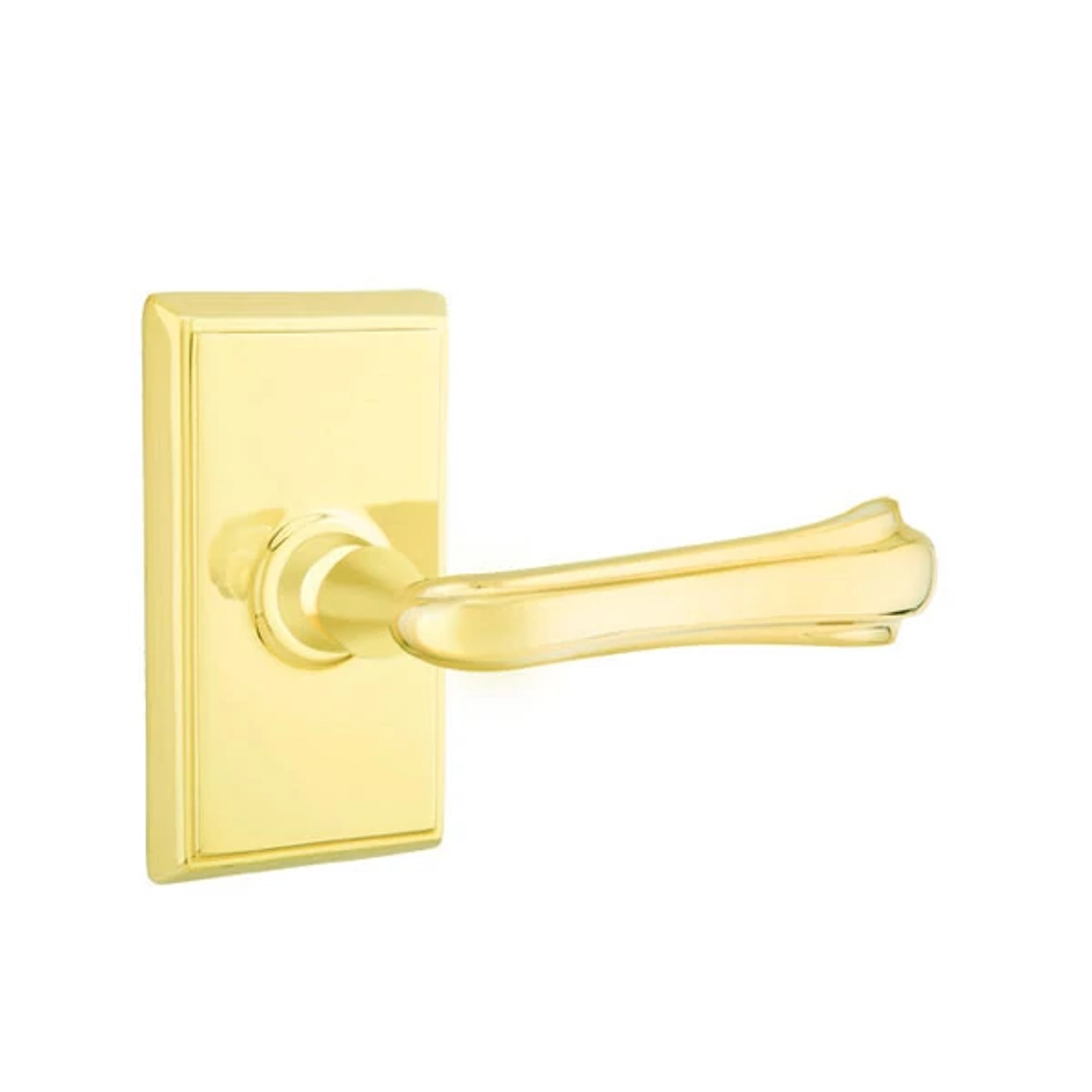 Emtek Concealed Fastener Wembley Lever Set with Rectangular Rosette