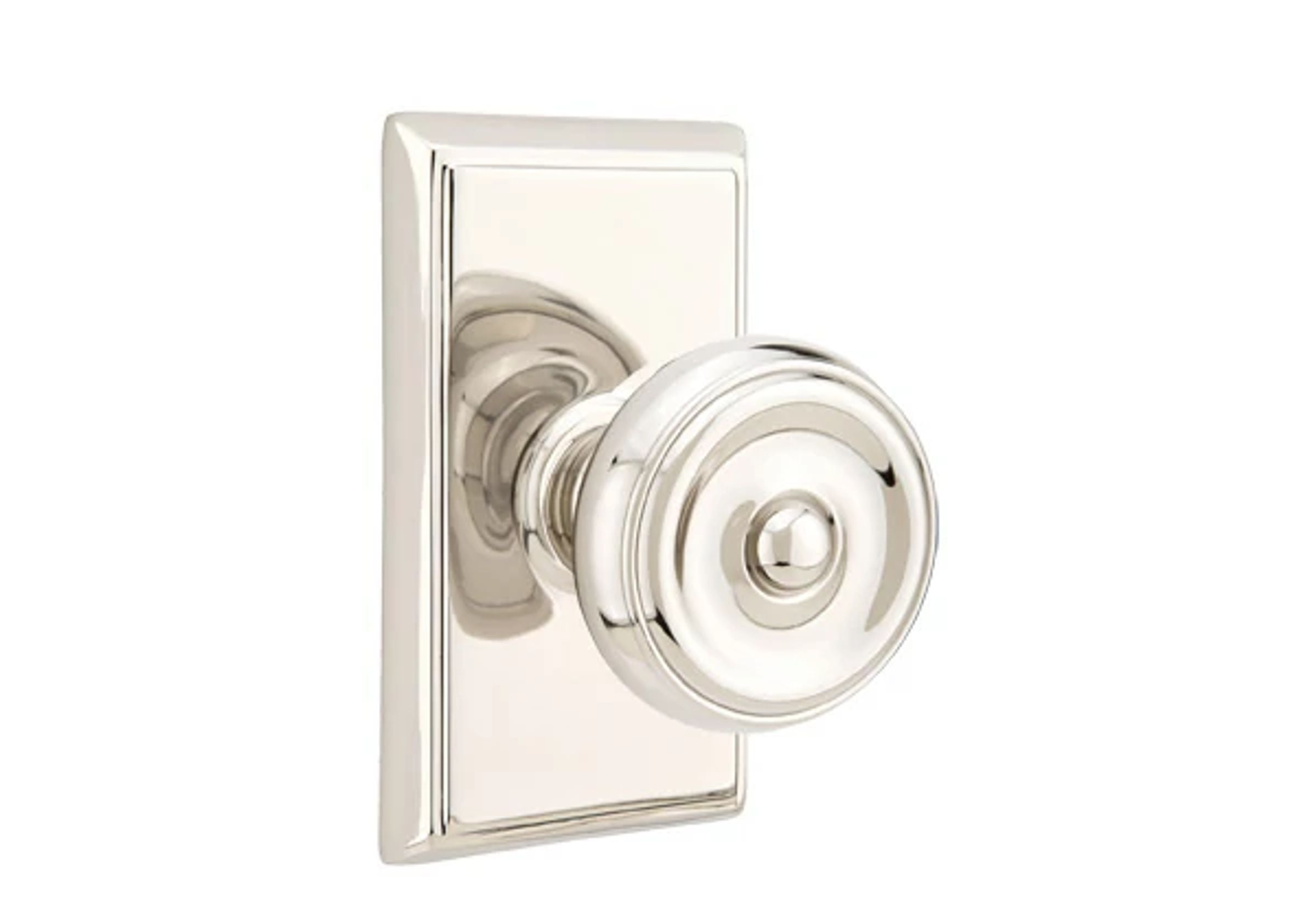 Emtek Concealed Fastener Waverly Knob Set with Rectangular Rosette