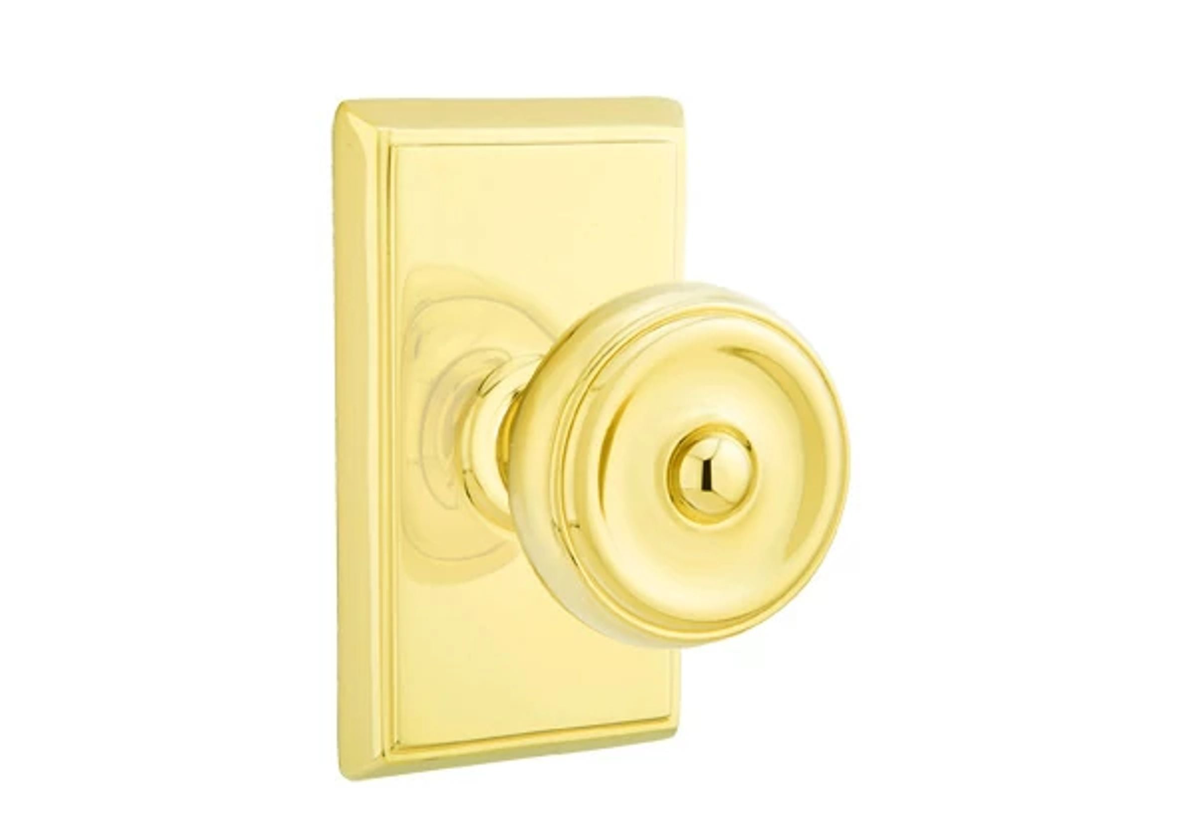 Emtek Concealed Fastener Waverly Knob Set with Rectangular Rosette