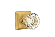 Emtek Astoria Glass Knob Set with Quincy Rosette
