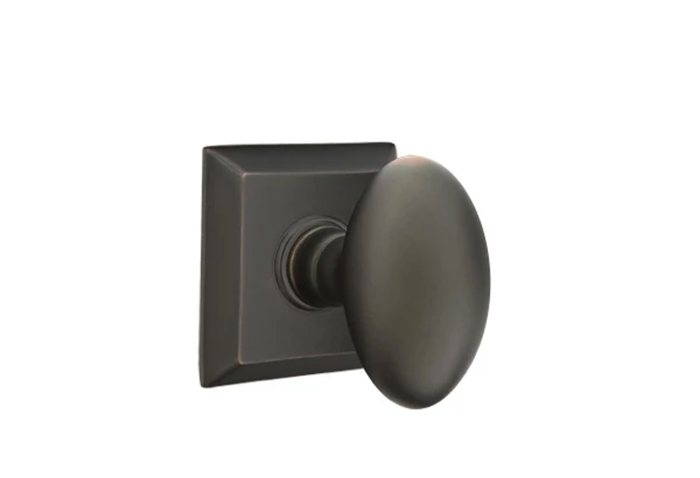 Emtek Egg Knob Set with Quincy Rosette