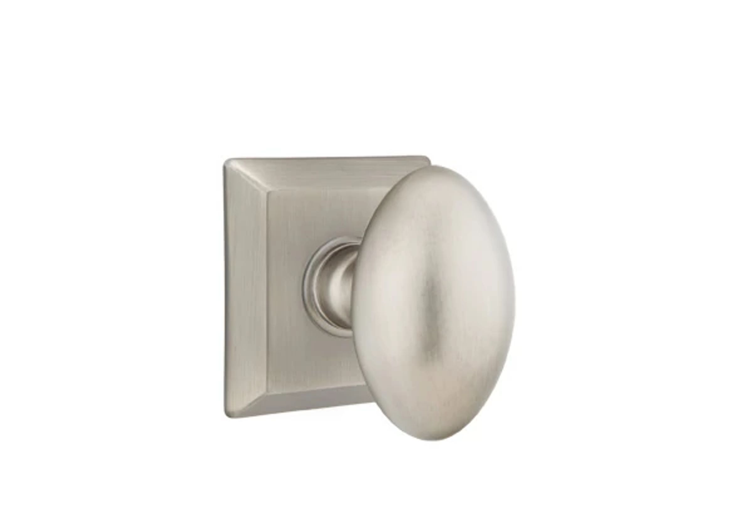 Emtek Egg Knob Set with Quincy Rosette