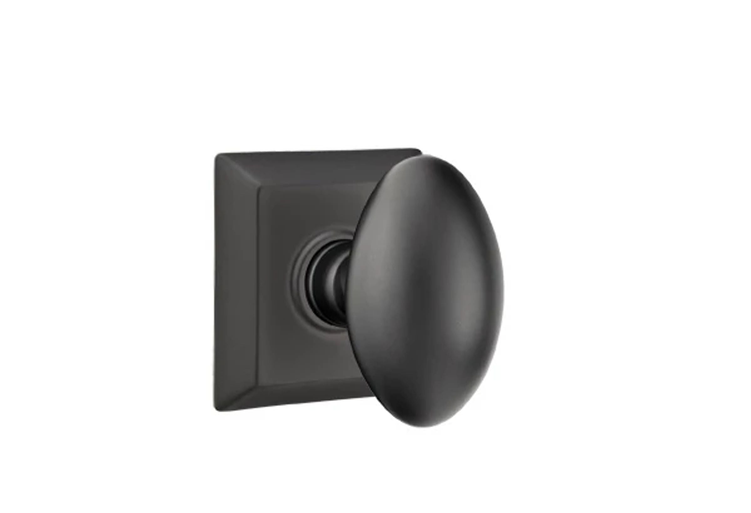 Emtek Concealed Fastener Egg Knob Set with Quincy Rosette
