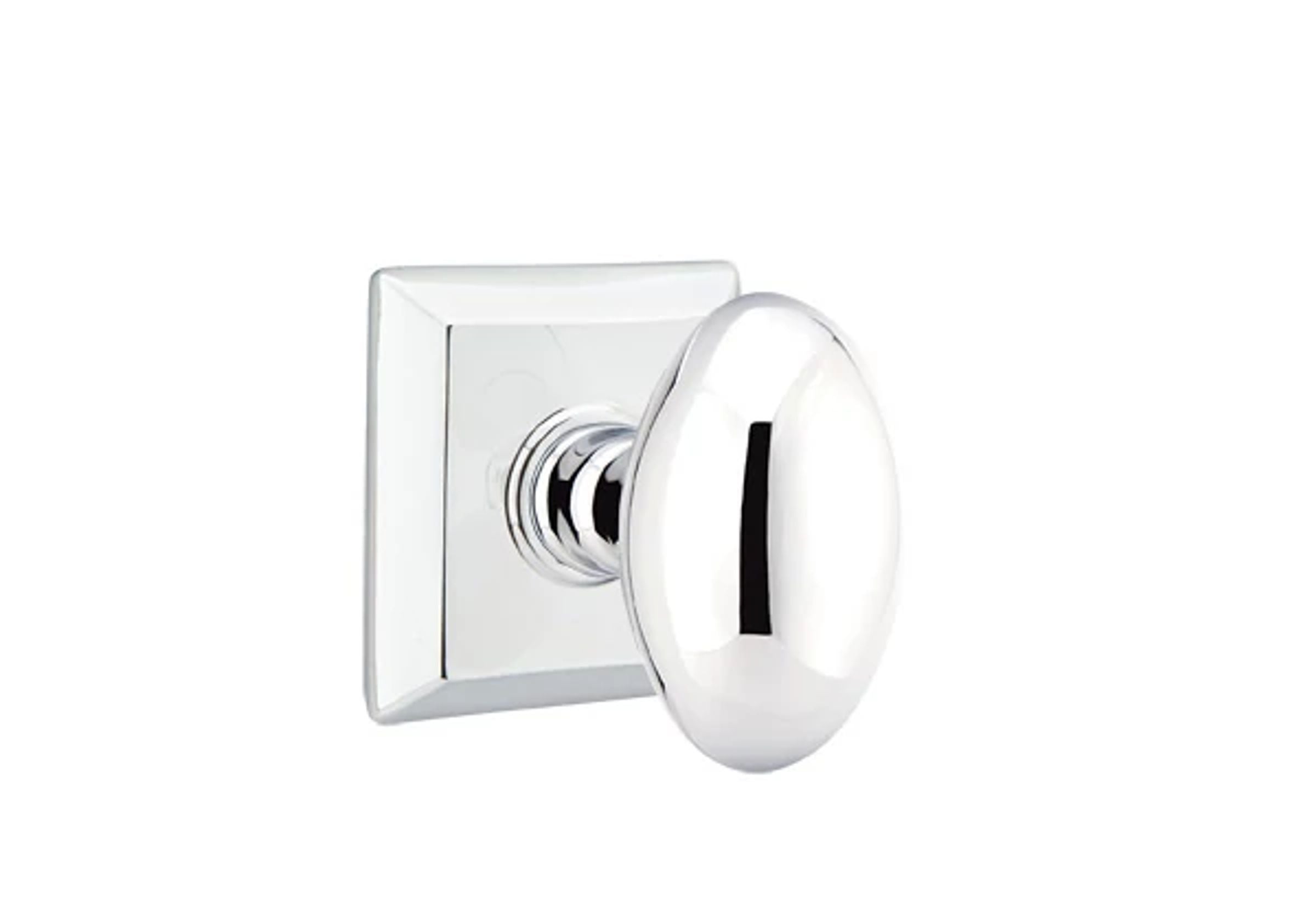 Emtek Concealed Fastener Egg Knob Set with Quincy Rosette