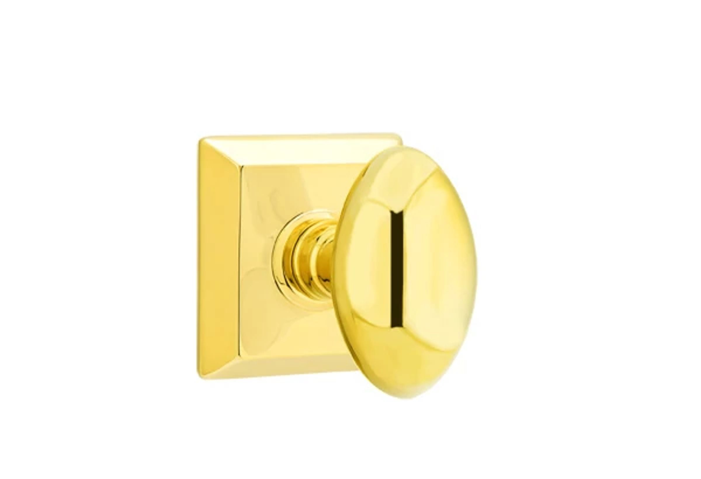 Emtek Concealed Fastener Egg Knob Set with Quincy Rosette