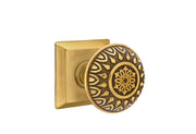 Emtek Concealed Fastener Lancaster Knob Set with Quincy Rosette