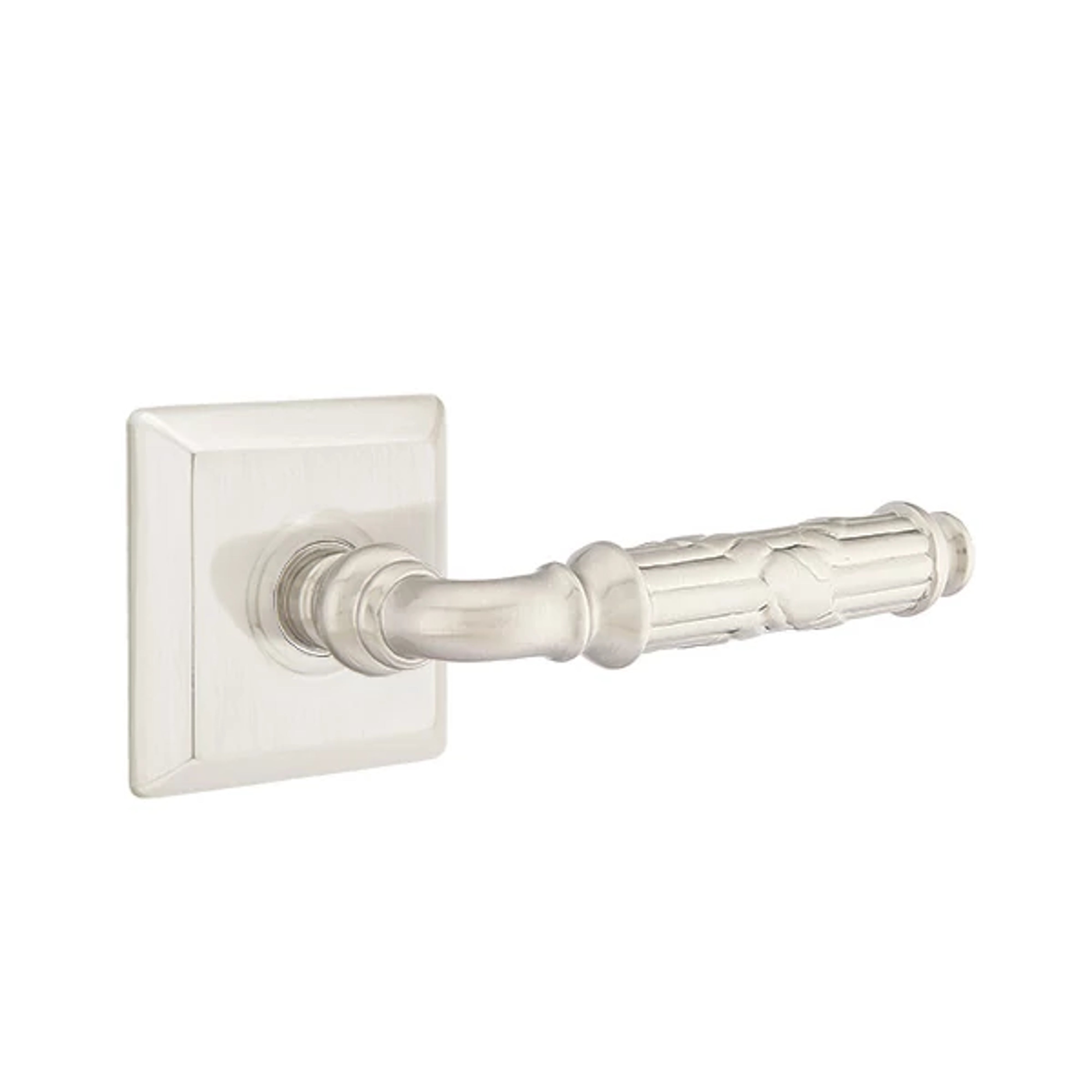 Emtek Ribbon & Reed Lever Set with Quincy Rosette