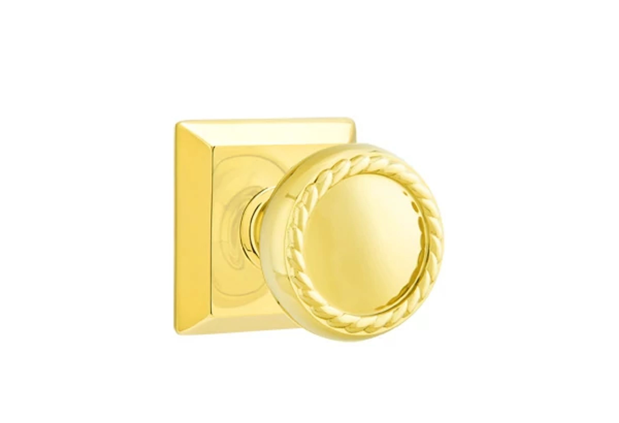 Emtek Concealed Fastener Rope Knob Set with Quincy Rosette