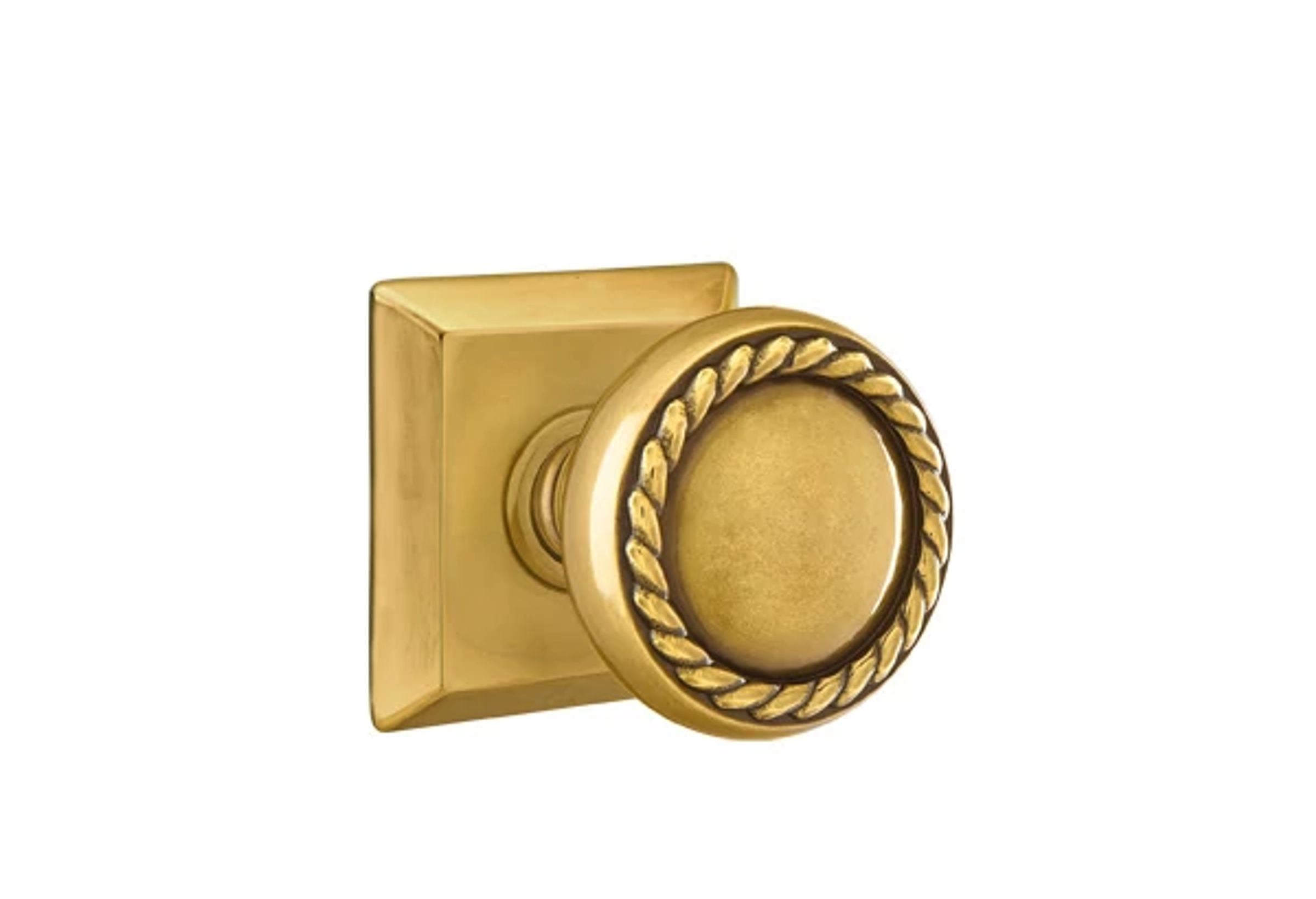 Emtek Rope Knob Set with Quincy Rosette