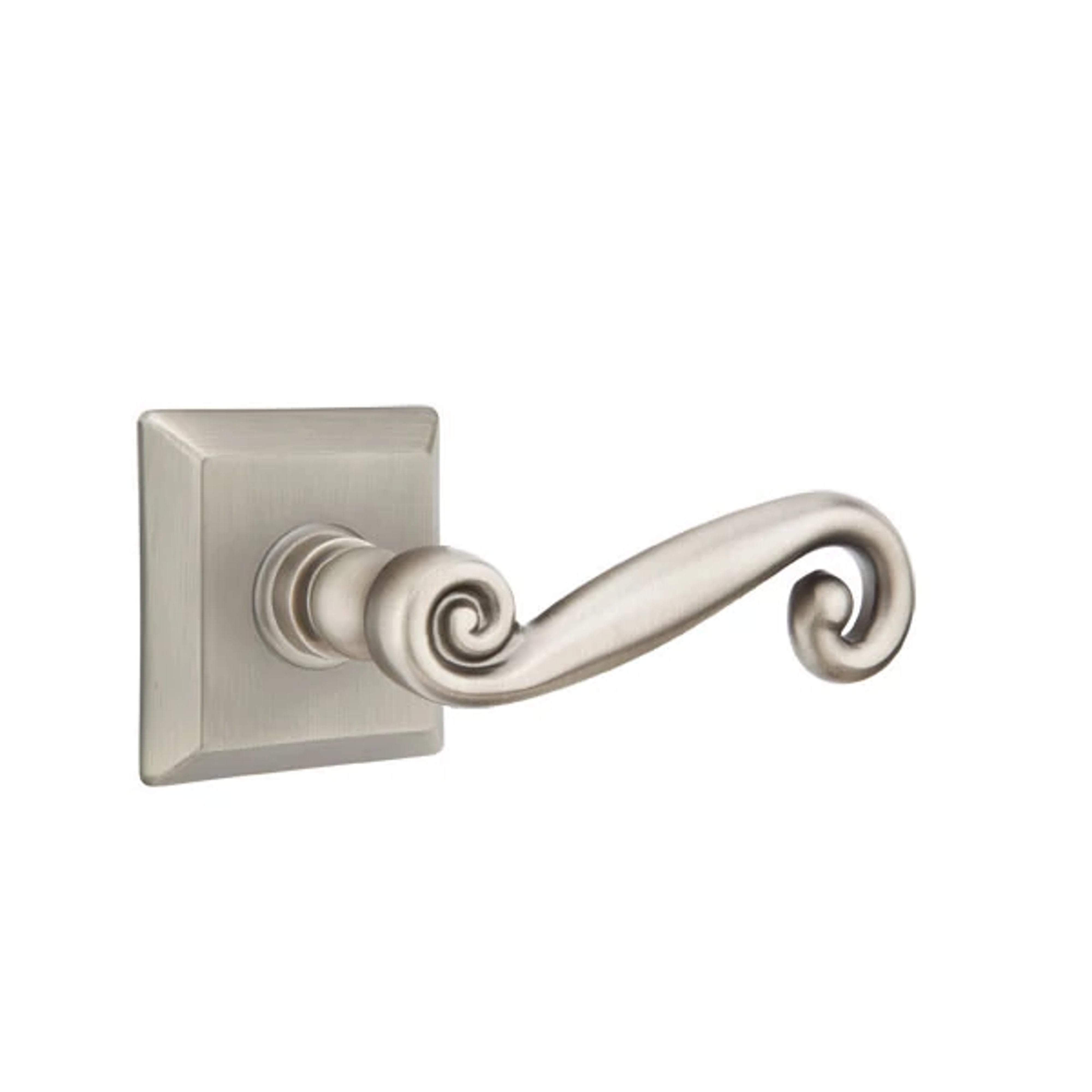 Emtek Concealed Fastener Rustic Lever Set with Quincy Rosette