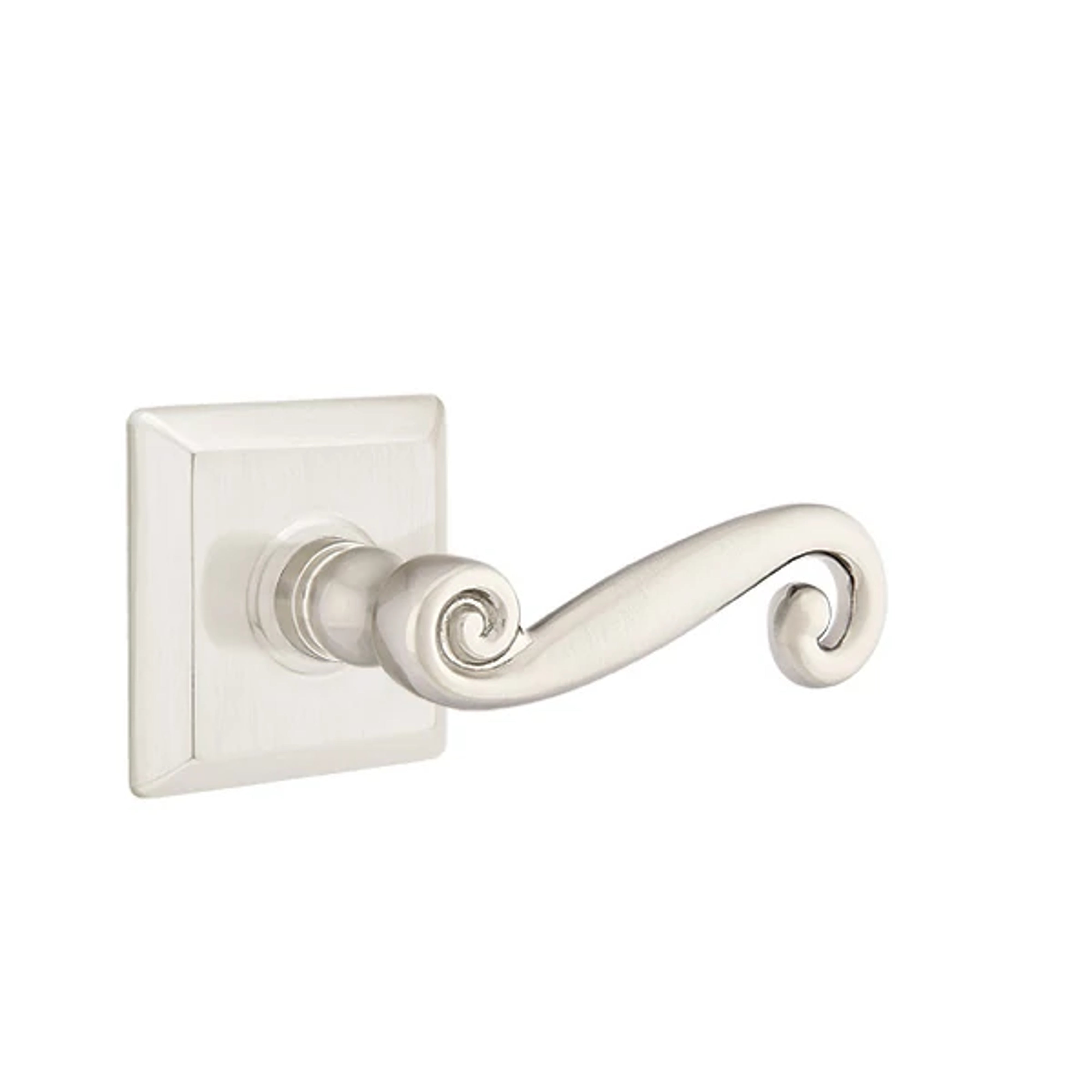 Emtek Concealed Fastener Rustic Lever Set with Quincy Rosette