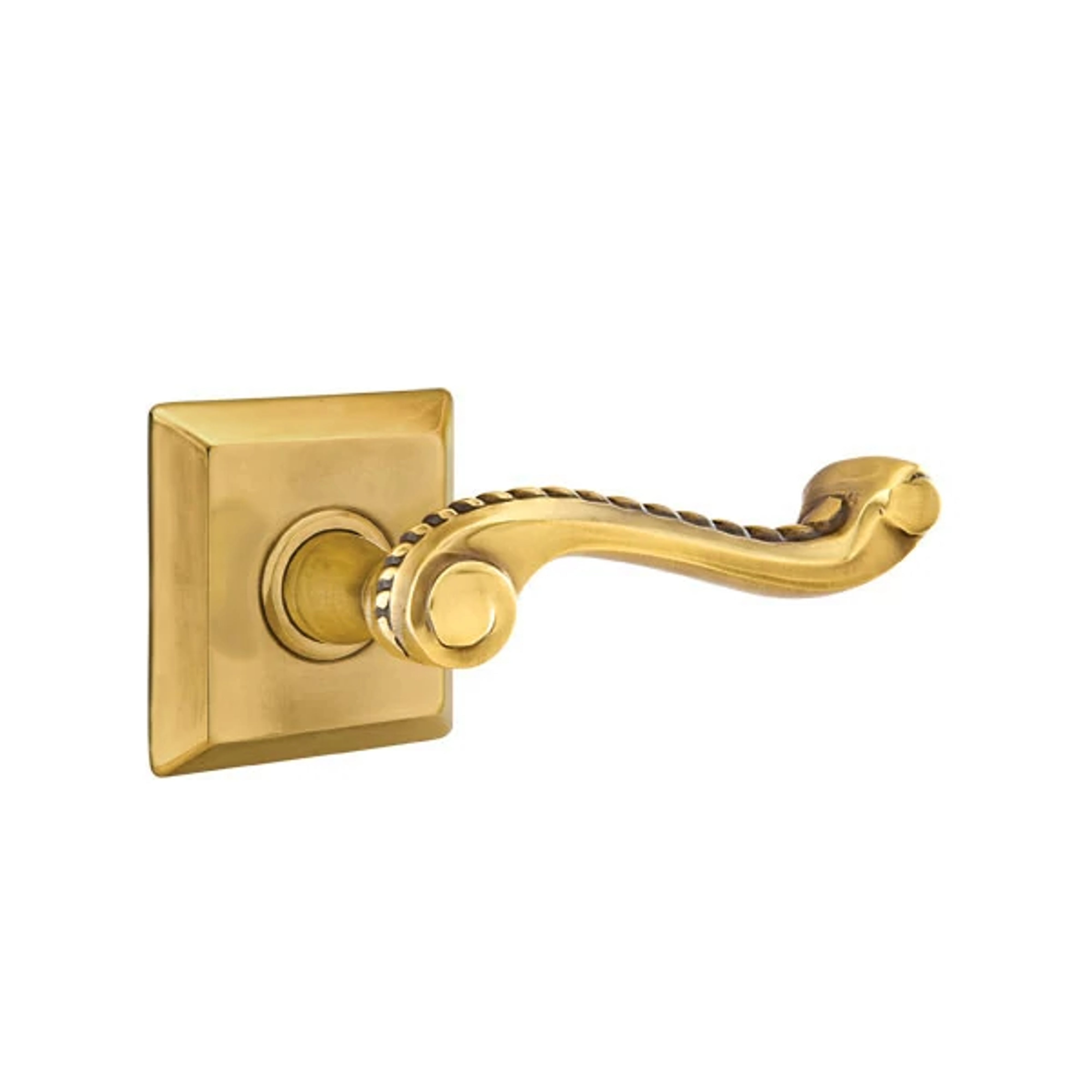 Emtek Concealed Fastener Rope Lever Set with Quincy Rosette