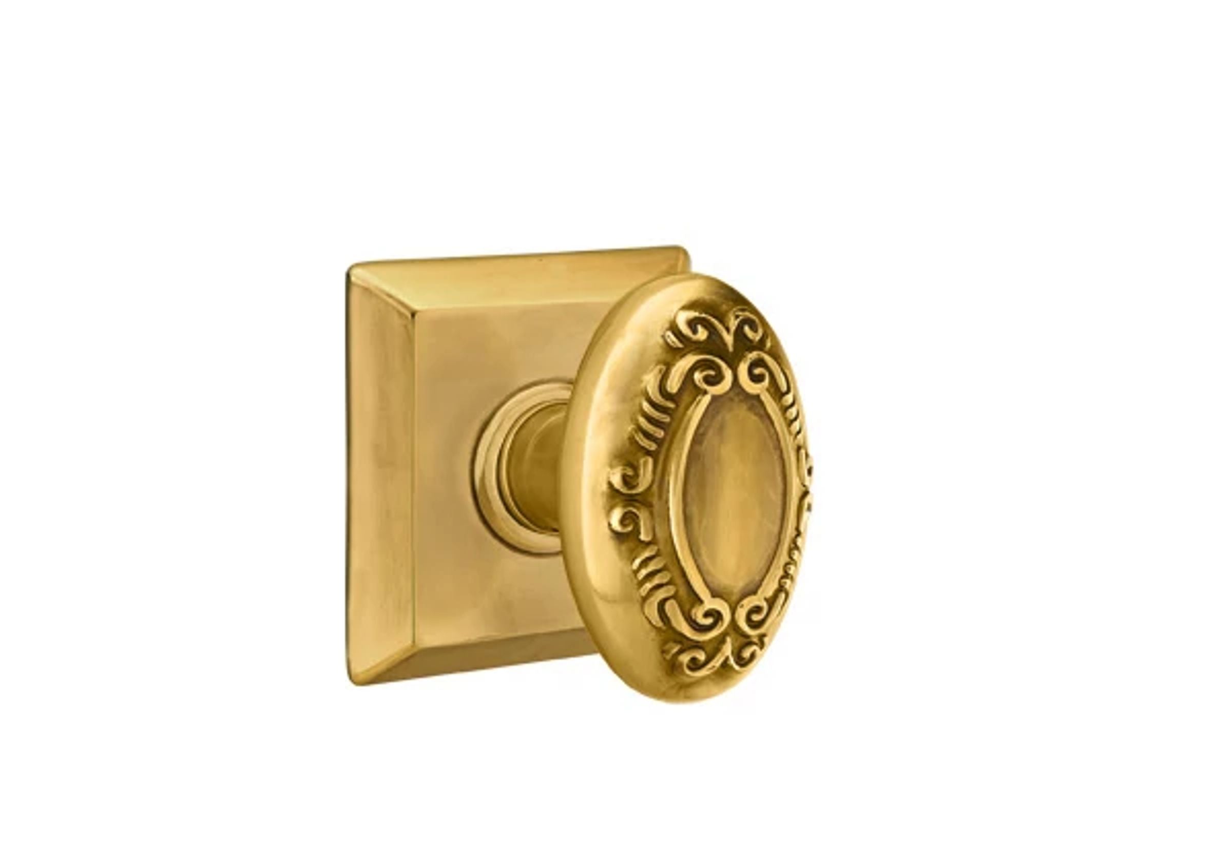 Emtek Concealed Fastener Victoria Knob Set with Quincy Rosette