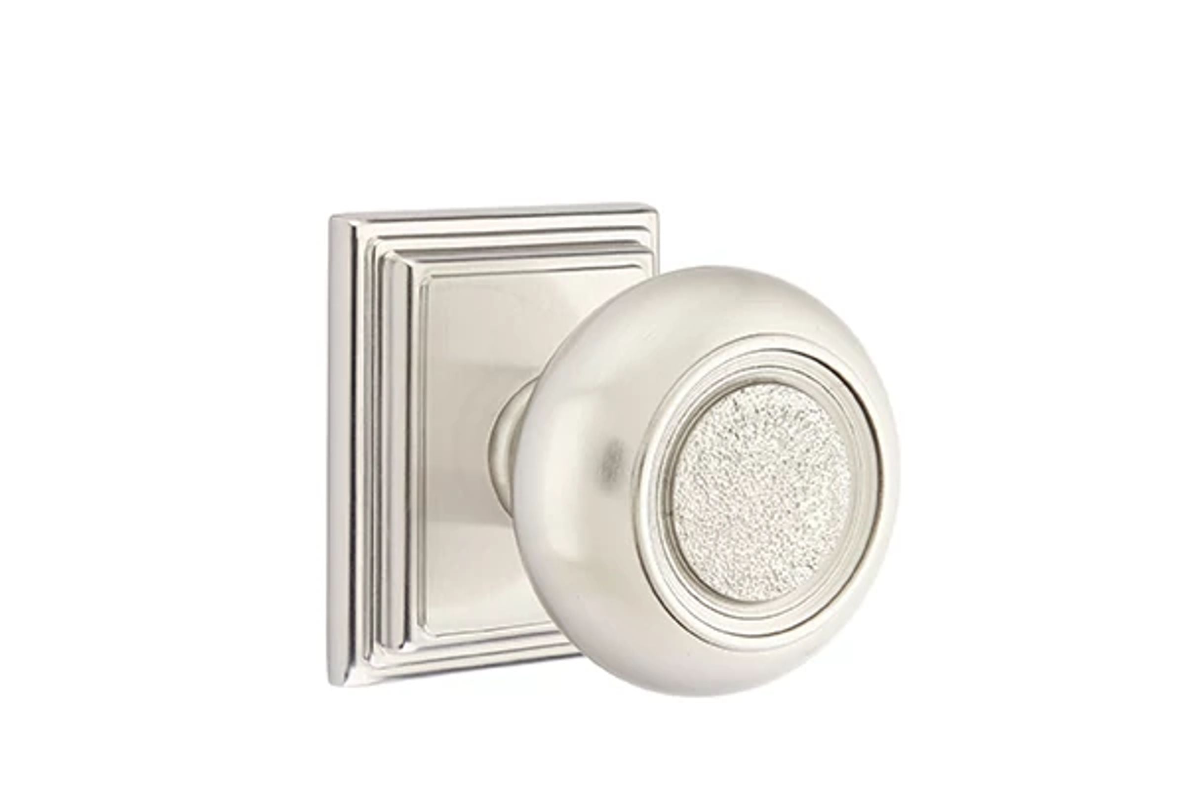 Emtek Belmont Knob Set with Wilshire Rosette