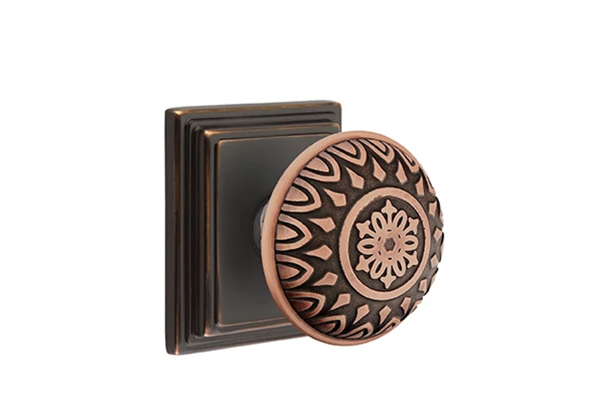 Emtek Lancaster Knob Set with Wilshire Rosette