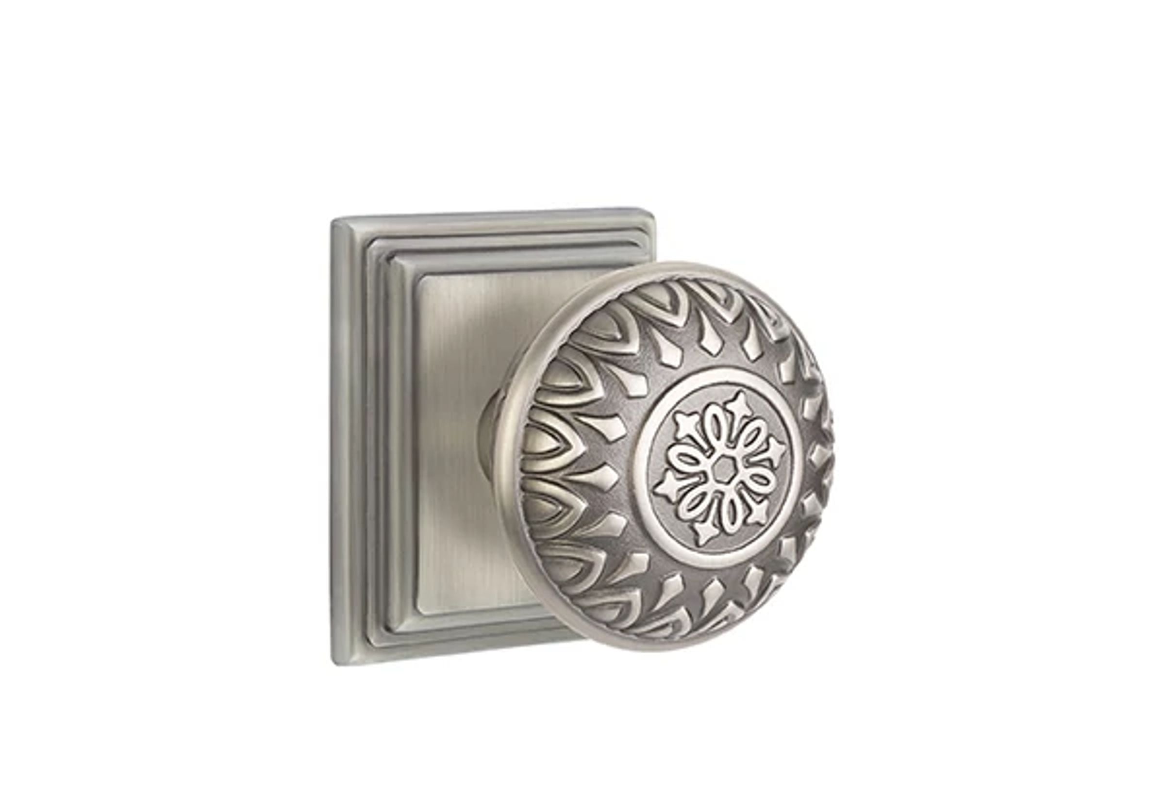 Emtek Lancaster Knob Set with Wilshire Rosette