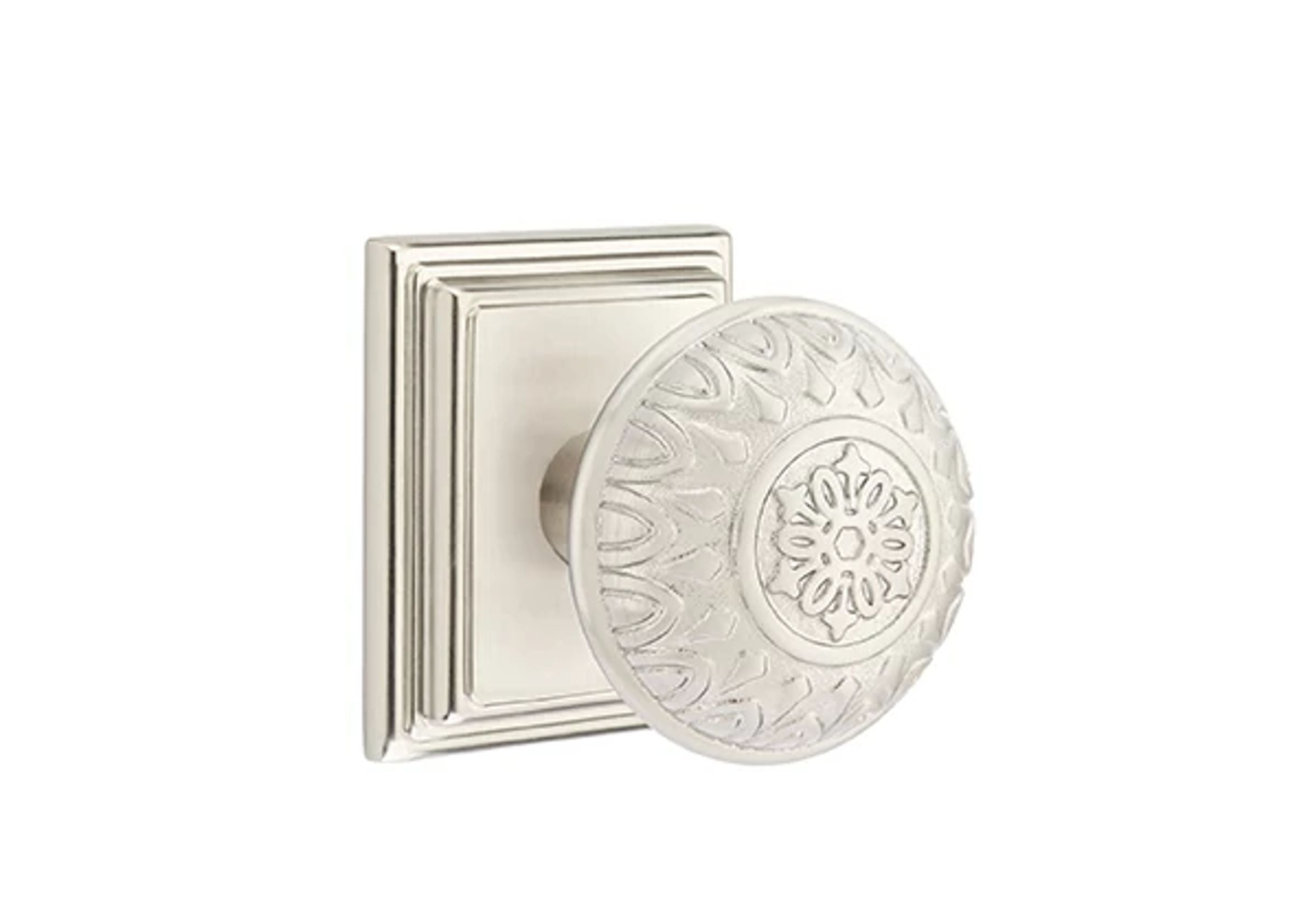 Emtek Lancaster Knob Set with Wilshire Rosette