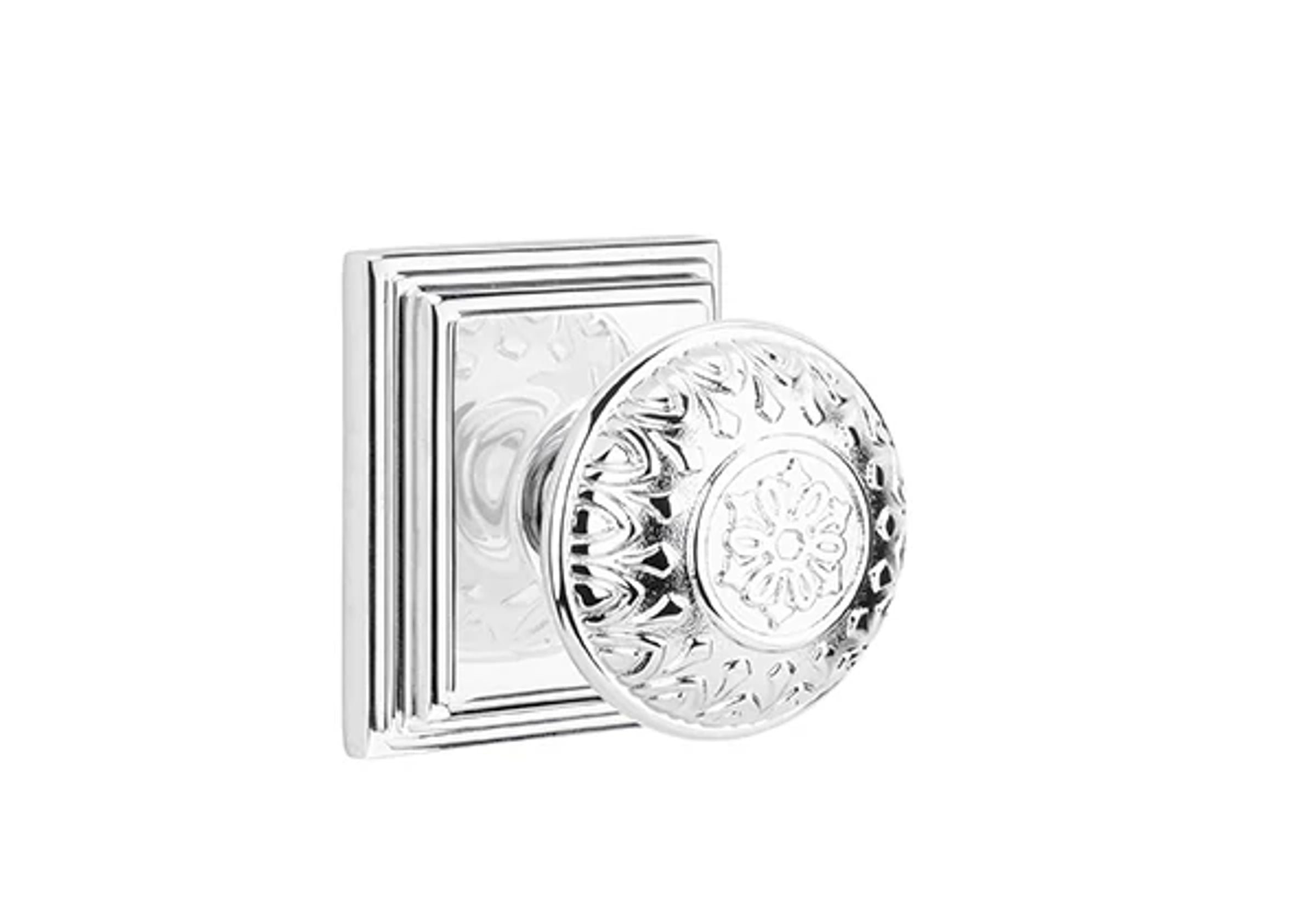 Emtek Lancaster Knob Set with Wilshire Rosette