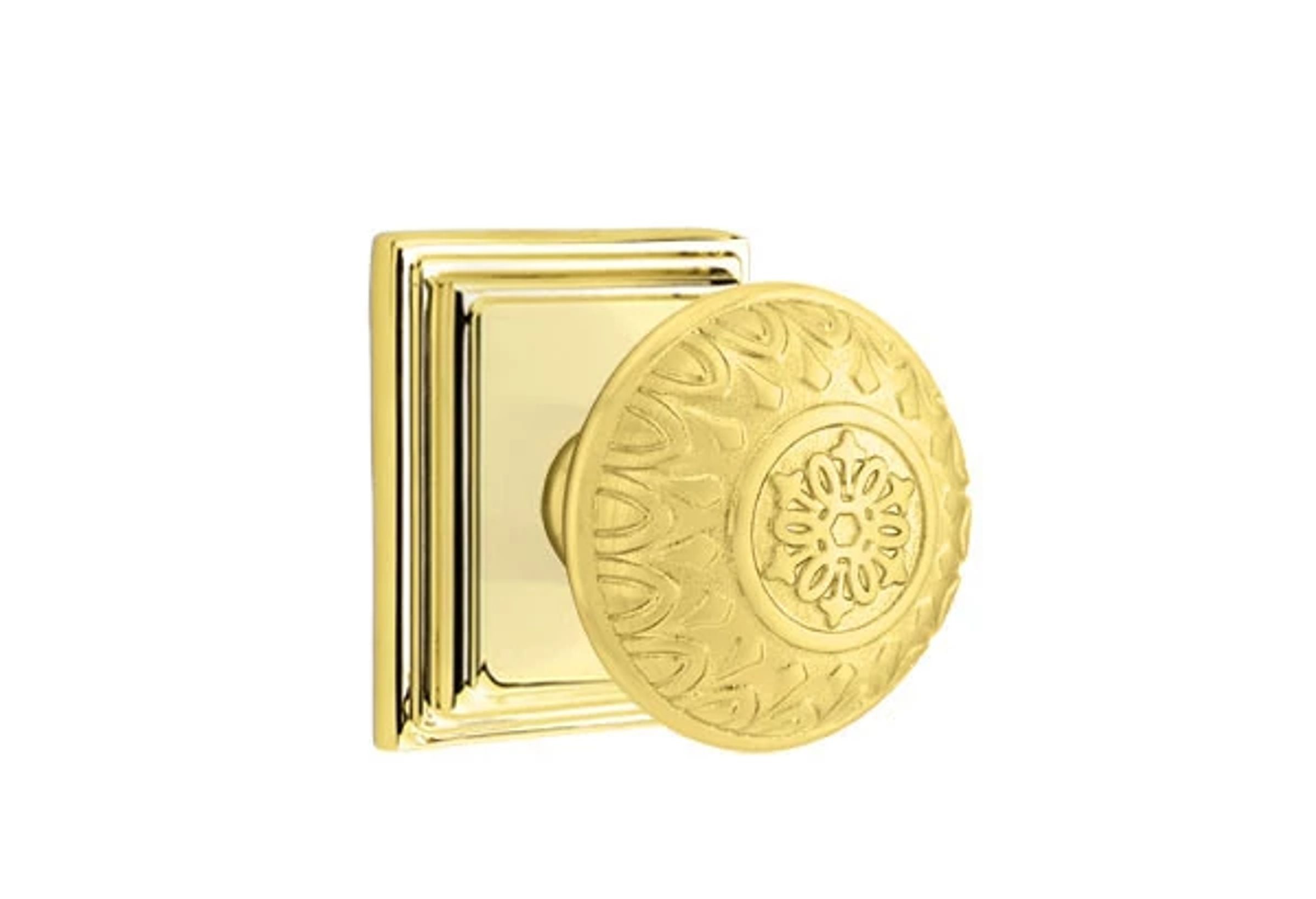 Emtek Lancaster Knob Set with Wilshire Rosette