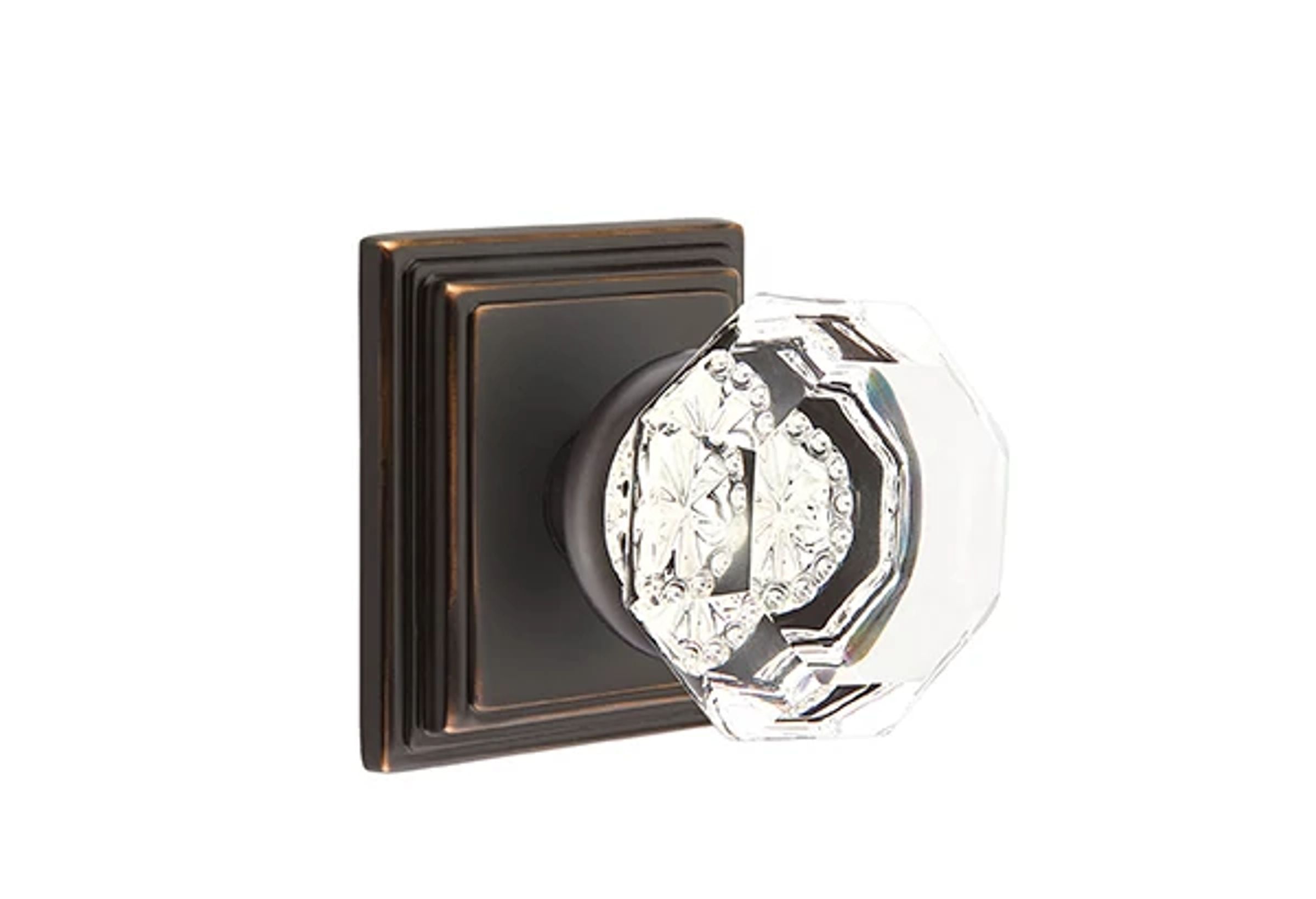 Emtek Old Town Knob Set with Wilshire Rosette