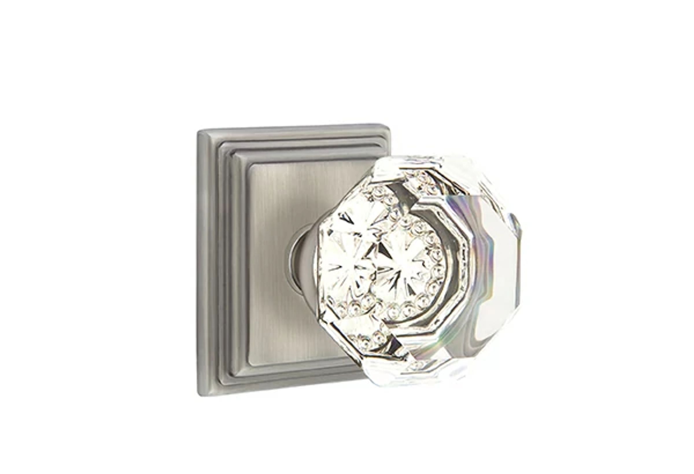 Emtek Old Town Knob Set with Wilshire Rosette