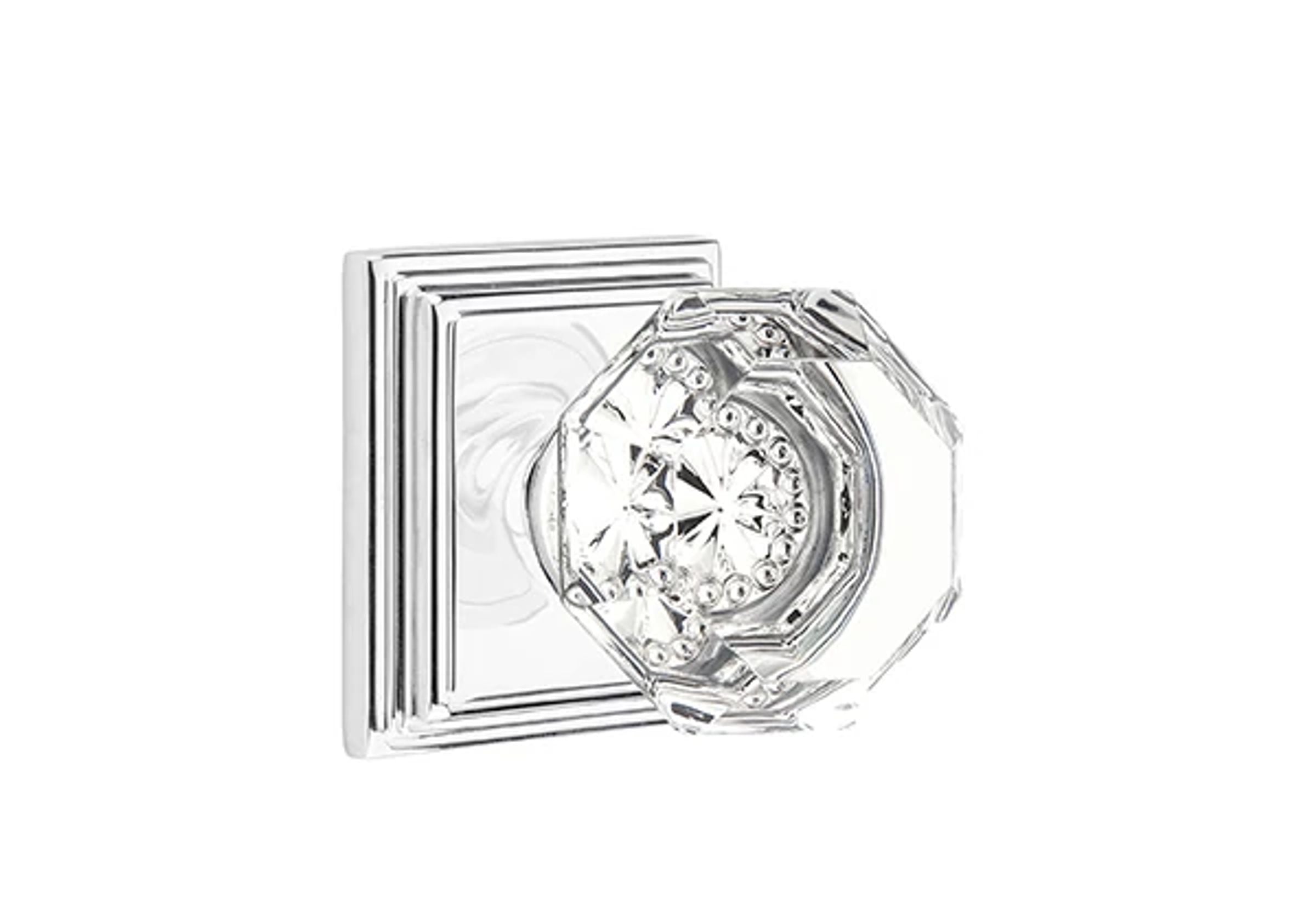 Emtek Concealed Fastener Old Town Knob Set with Wilshire Rosette