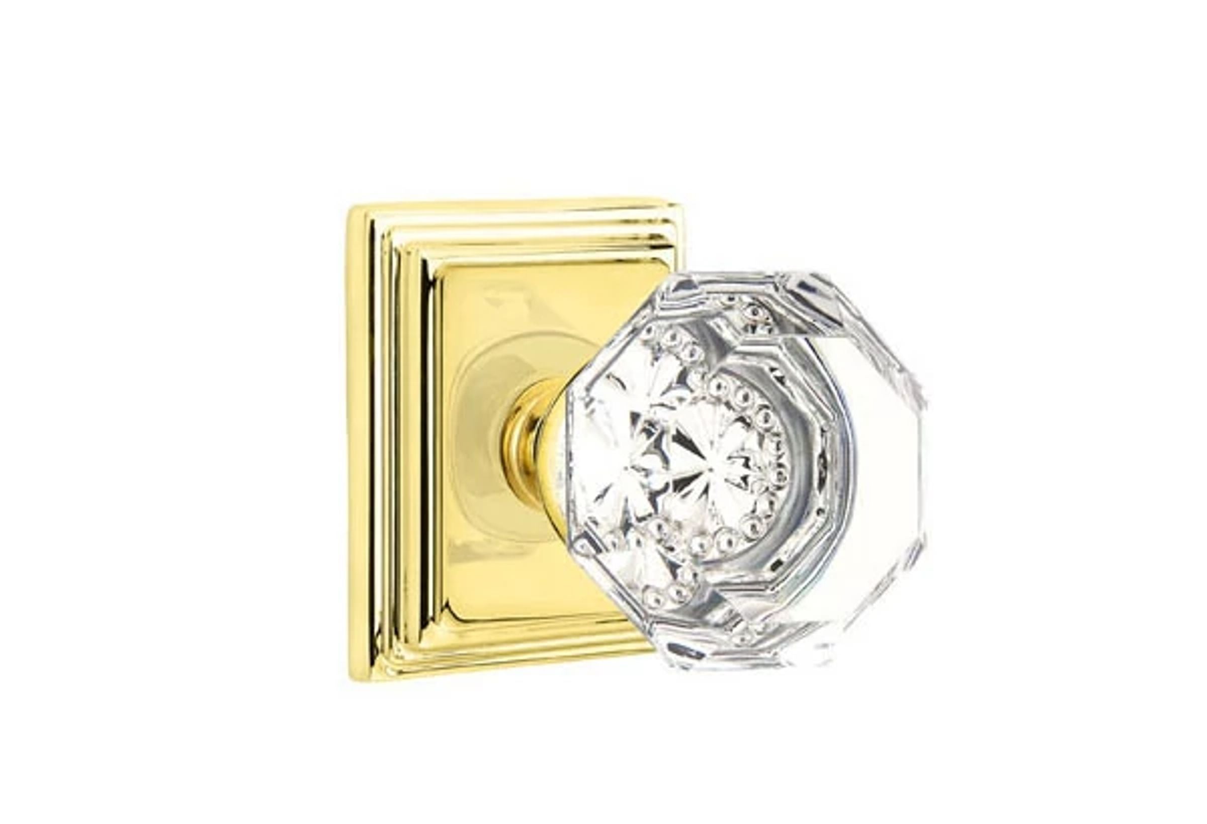 Emtek Concealed Fastener Old Town Knob Set with Wilshire Rosette