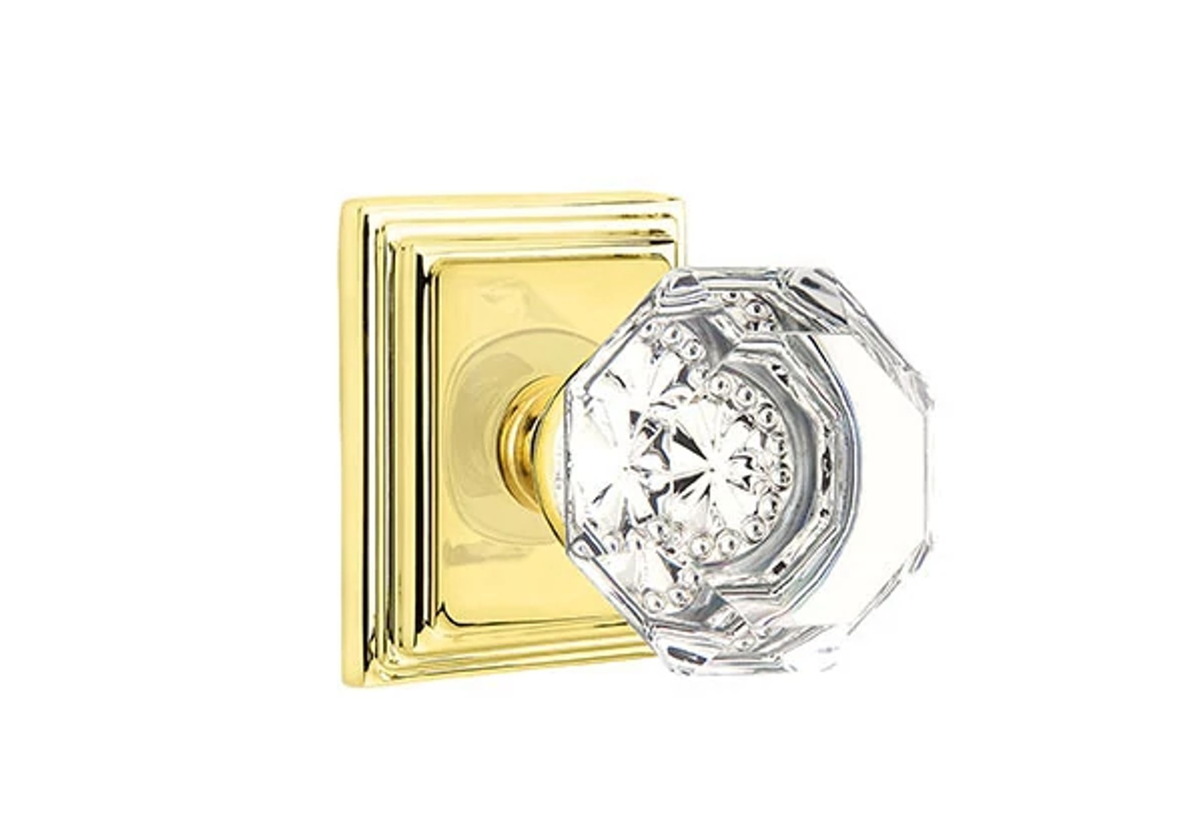 Emtek Concealed Fastener Old Town Knob Set with Wilshire Rosette