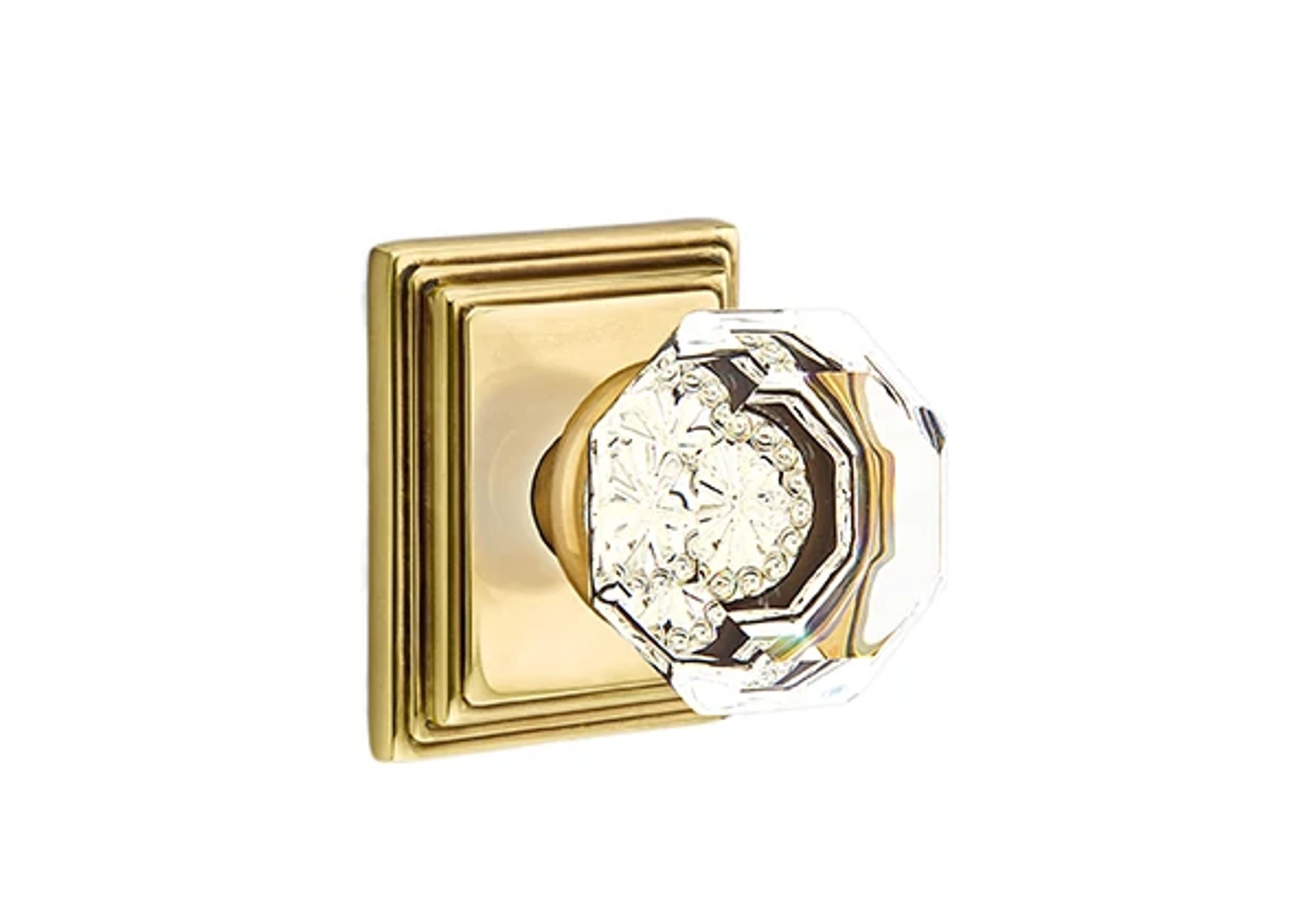 Emtek Concealed Fastener Old Town Knob Set with Wilshire Rosette