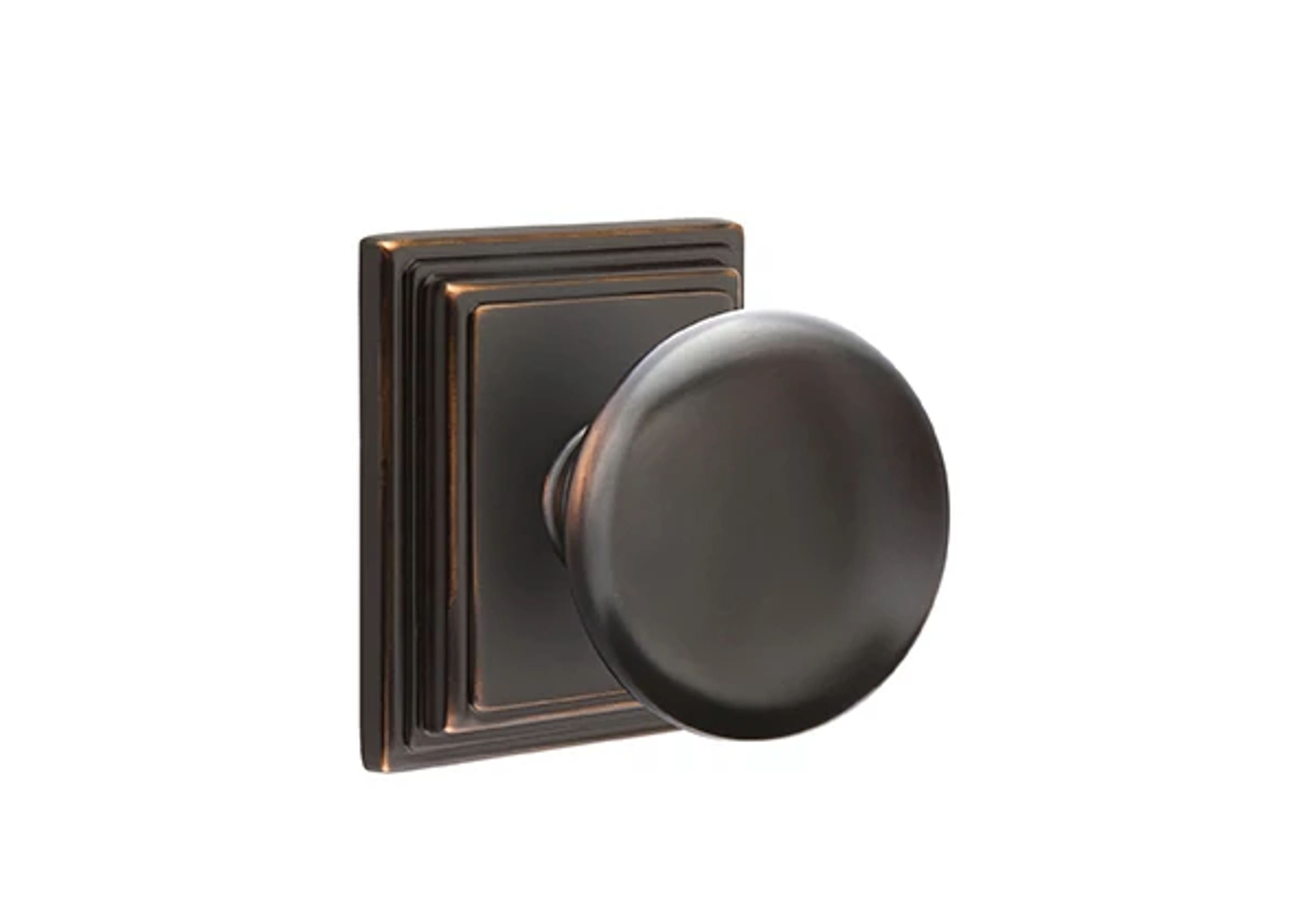 Emtek Concealed Fastener Providence Knob Set with Wilshire Rosette