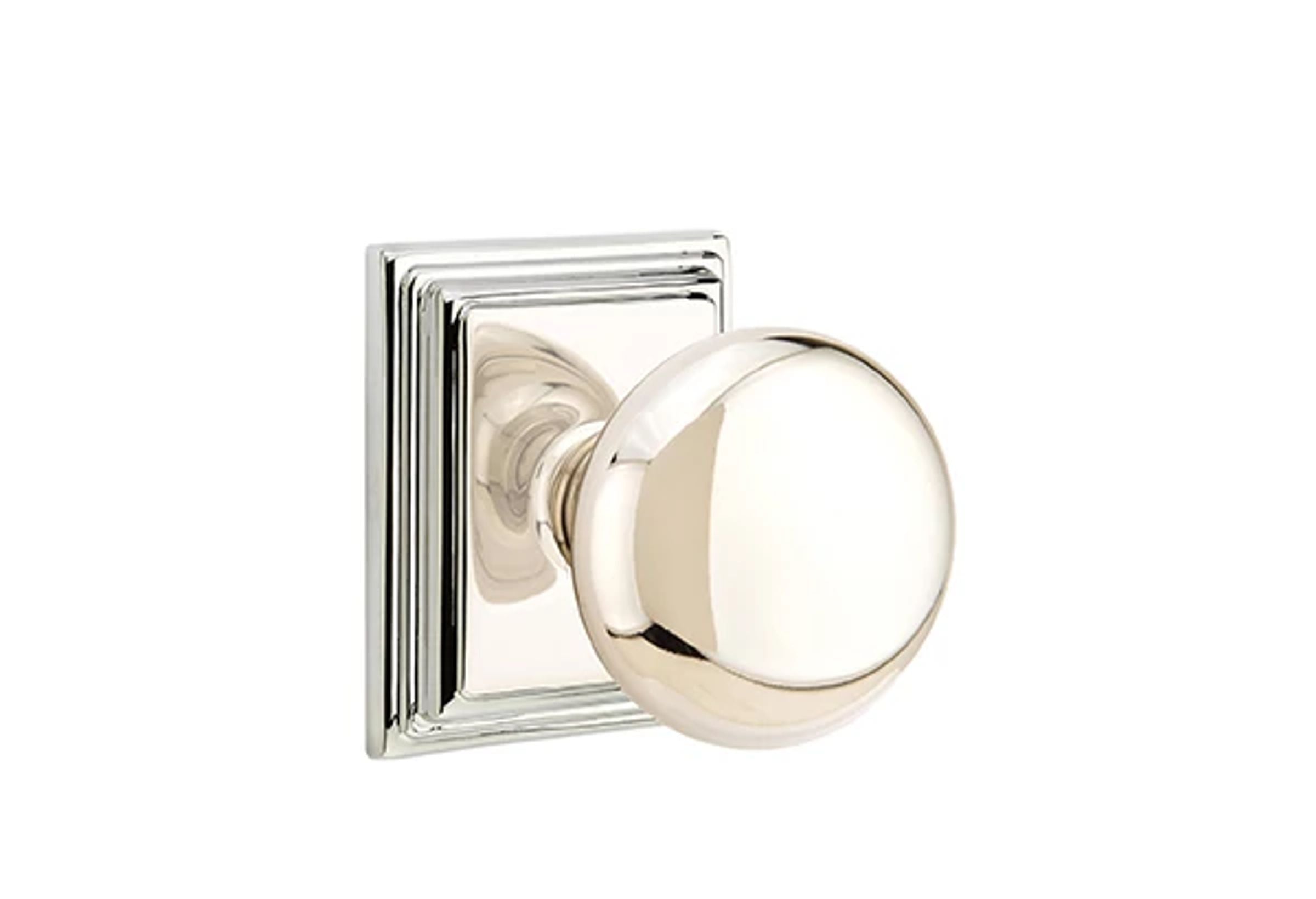 Emtek Concealed Fastener Providence Knob Set with Wilshire Rosette