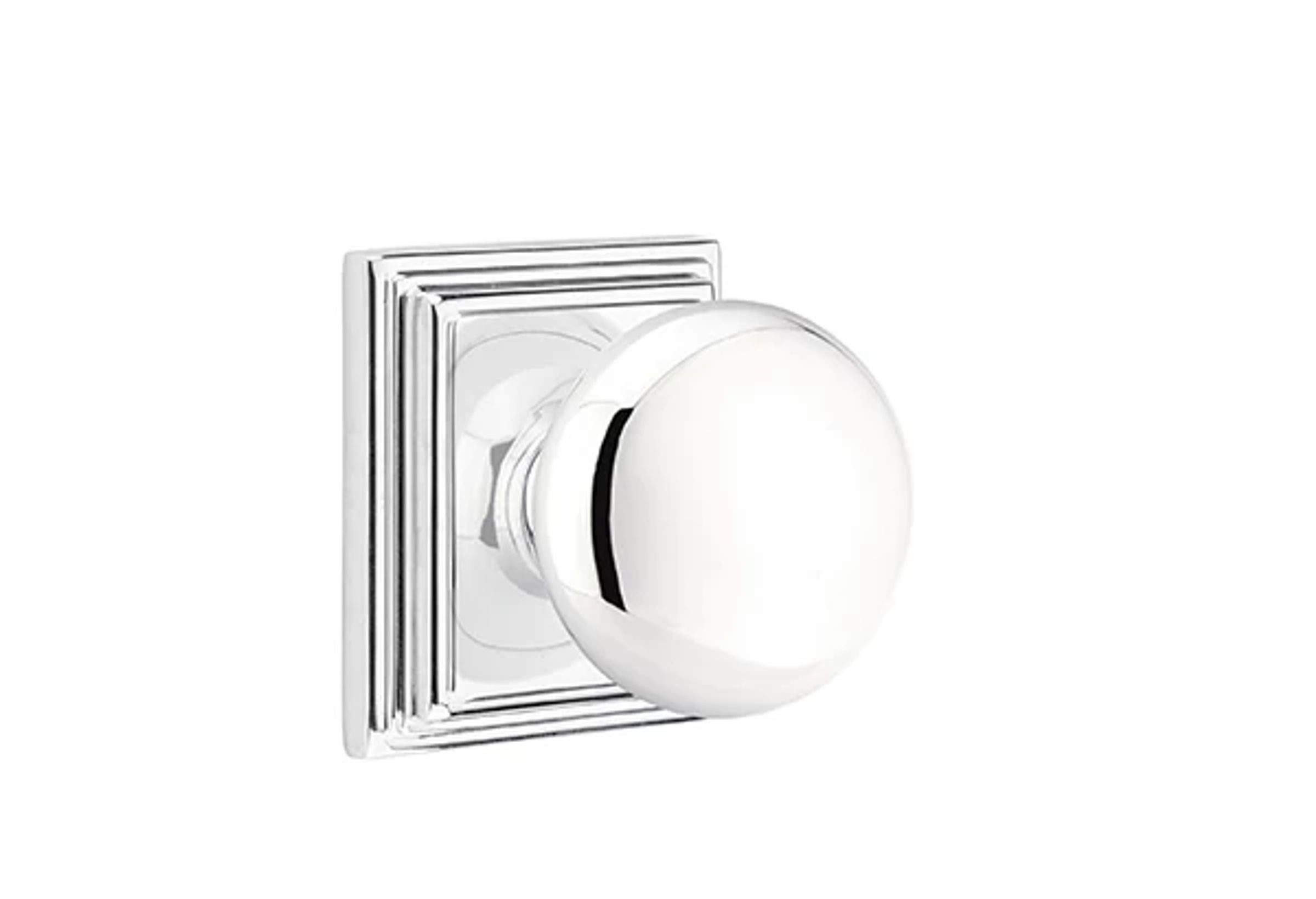 Emtek Concealed Fastener Providence Knob Set with Wilshire Rosette
