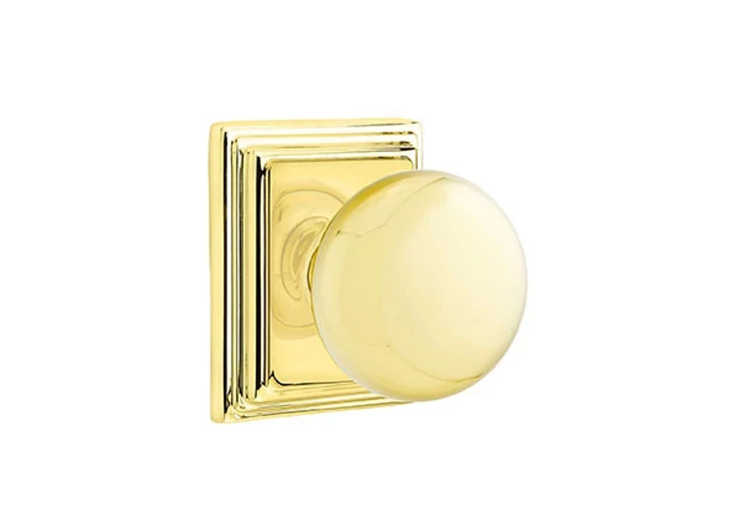 Emtek Concealed Fastener Providence Knob Set with Wilshire Rosette