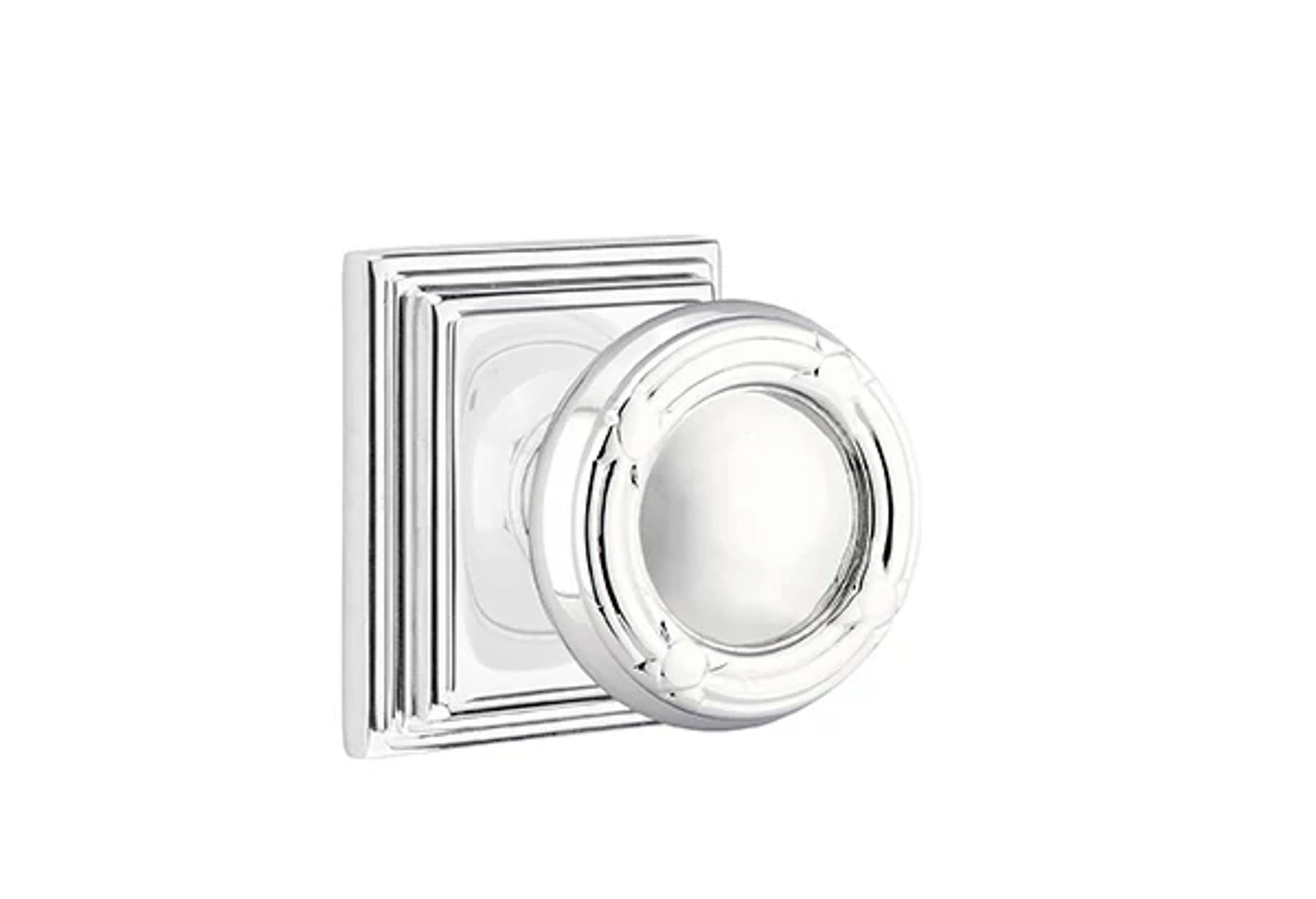 Emtek Ribbon & Reed Knob Set with Wilshire Rosette