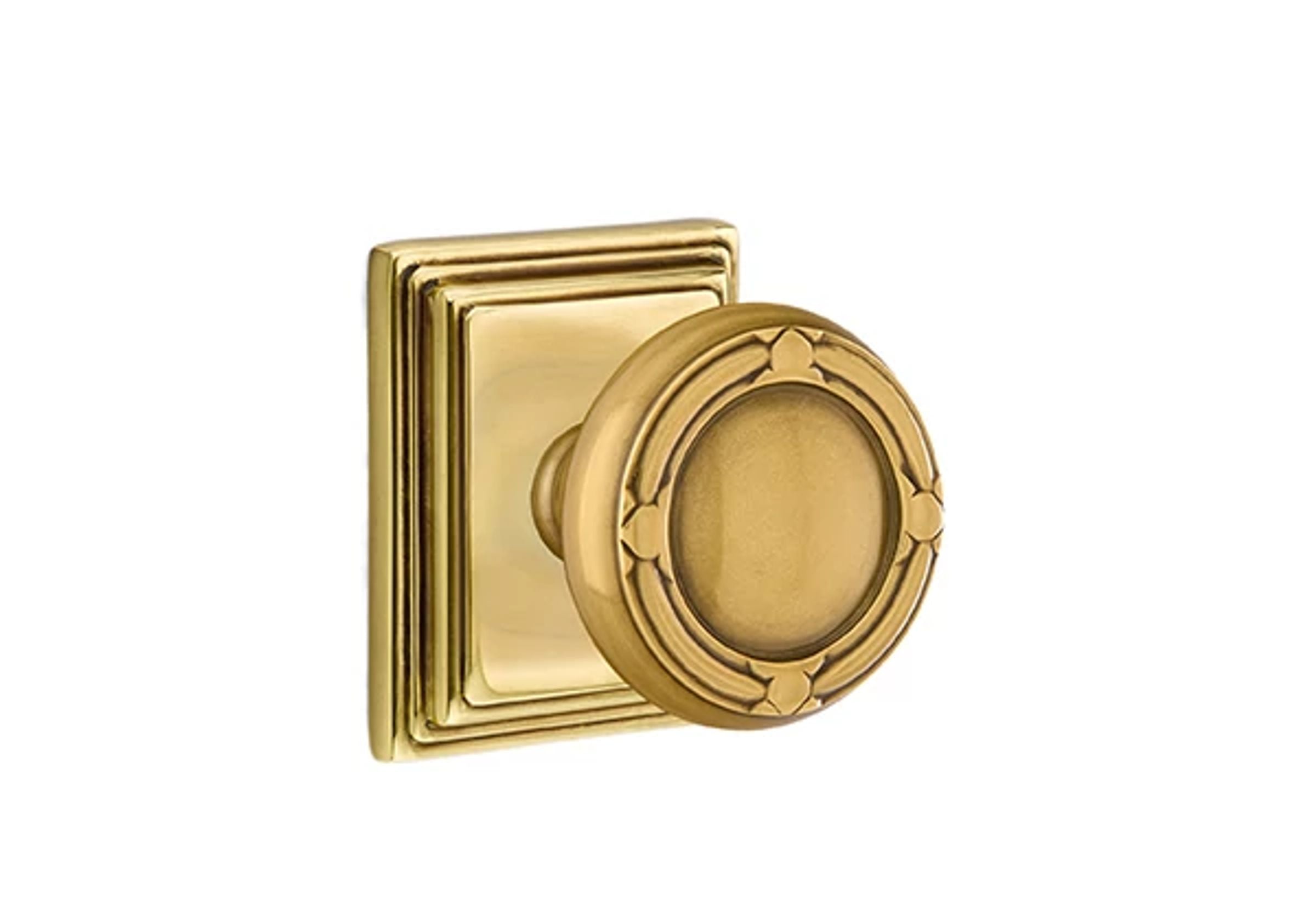 Emtek Ribbon & Reed Knob Set with Wilshire Rosette