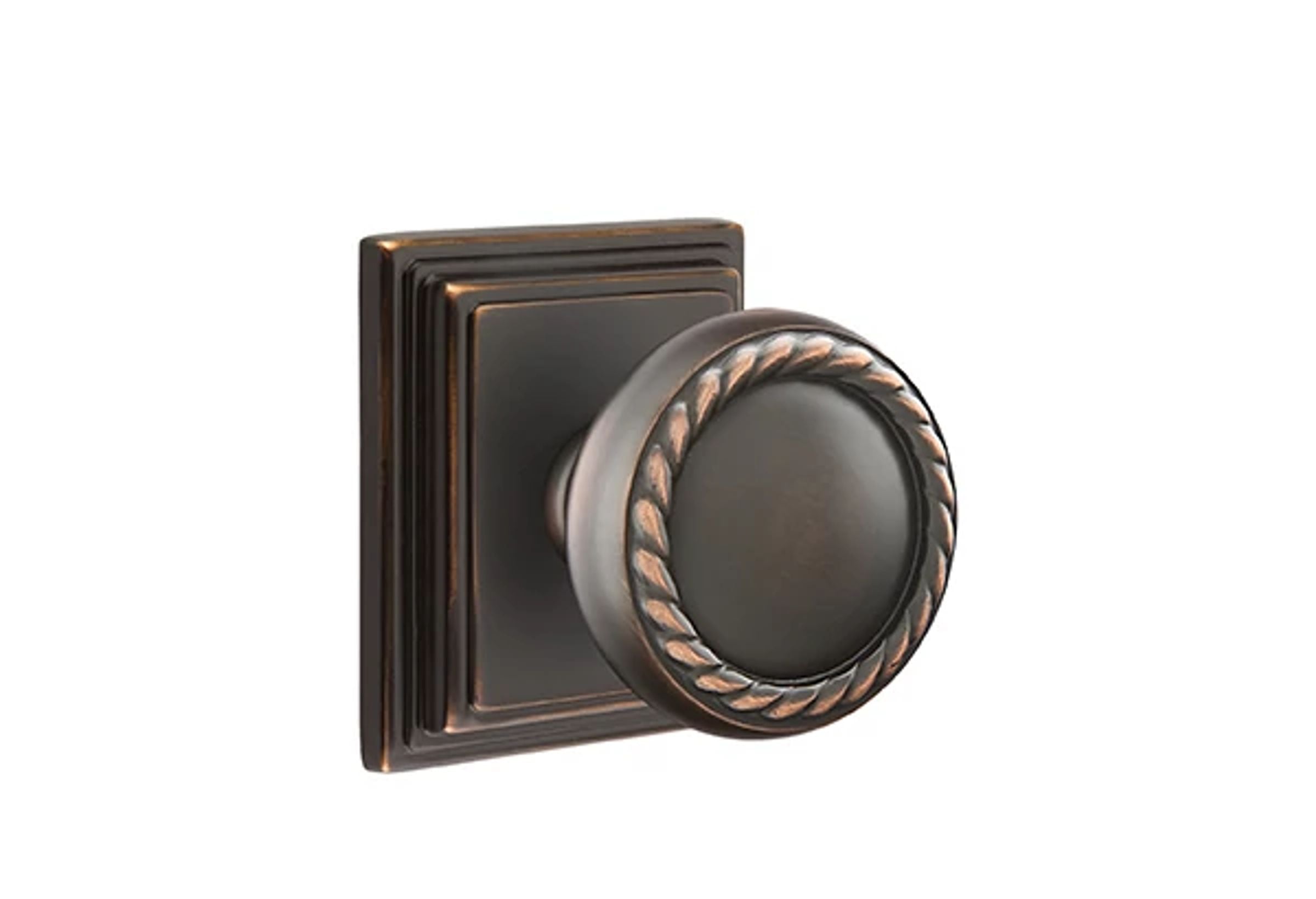 Emtek Rope Knob Set with Wilshire Rosette