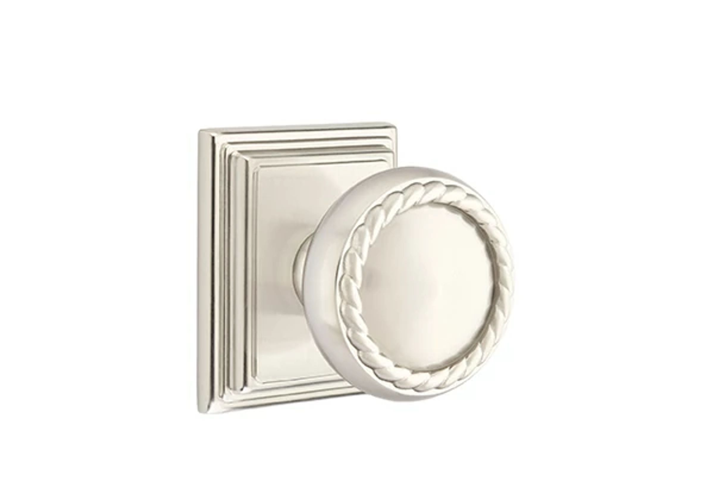 Emtek Rope Knob Set with Wilshire Rosette