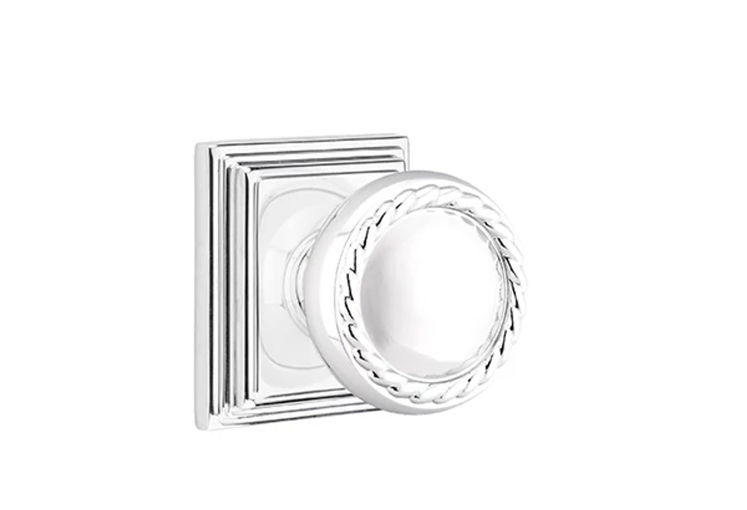 Emtek Rope Knob Set with Wilshire Rosette