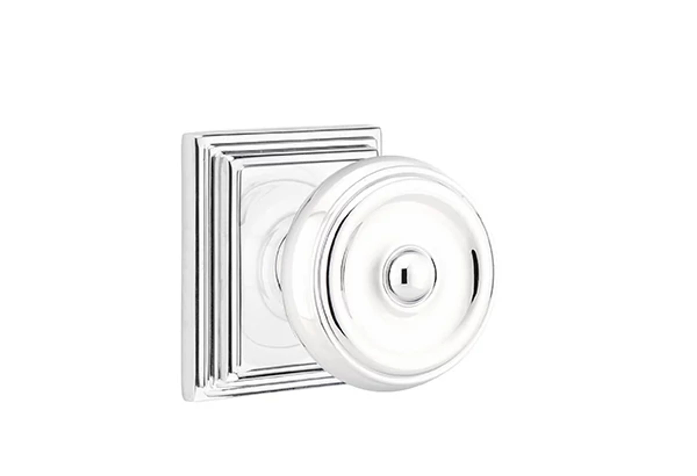 Emtek Waverly Knob Set with Wilshire Rosette