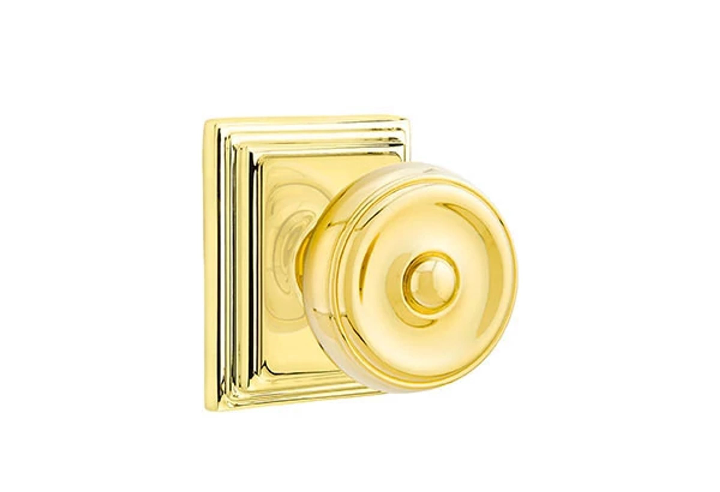 Emtek Concealed Fastener Waverly Knob Set with Wilshire Rosette