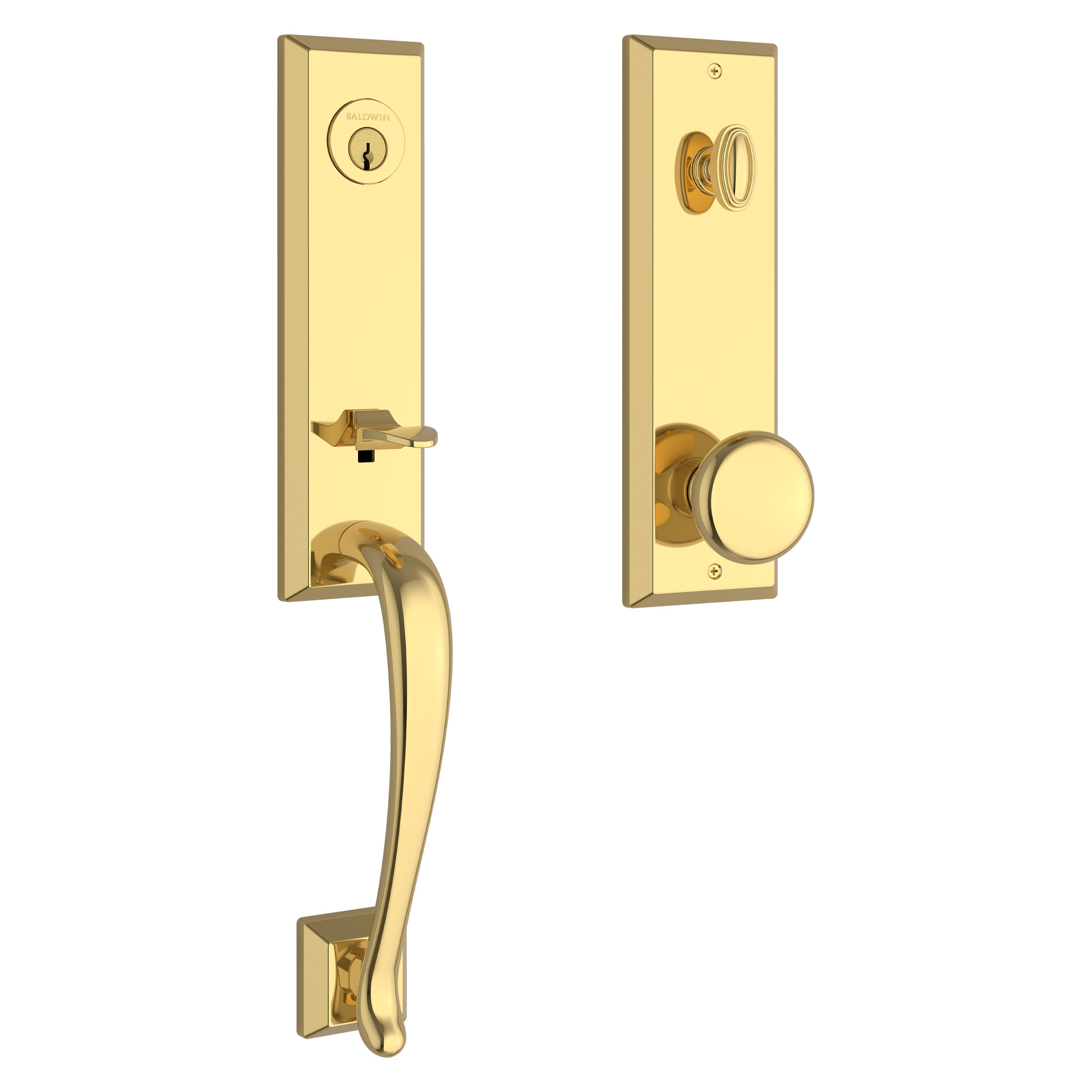 Baldwin Reserve Del Mar Handleset With Round Knob