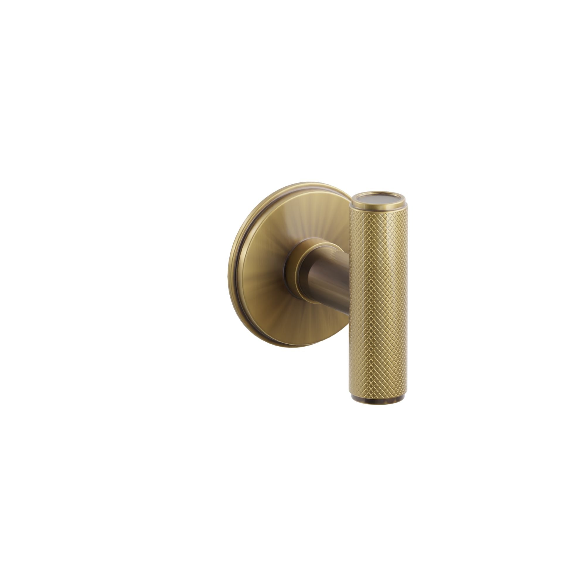Emtek Concealed Fastener Ace Knurled Knob Set With Watford Rosette