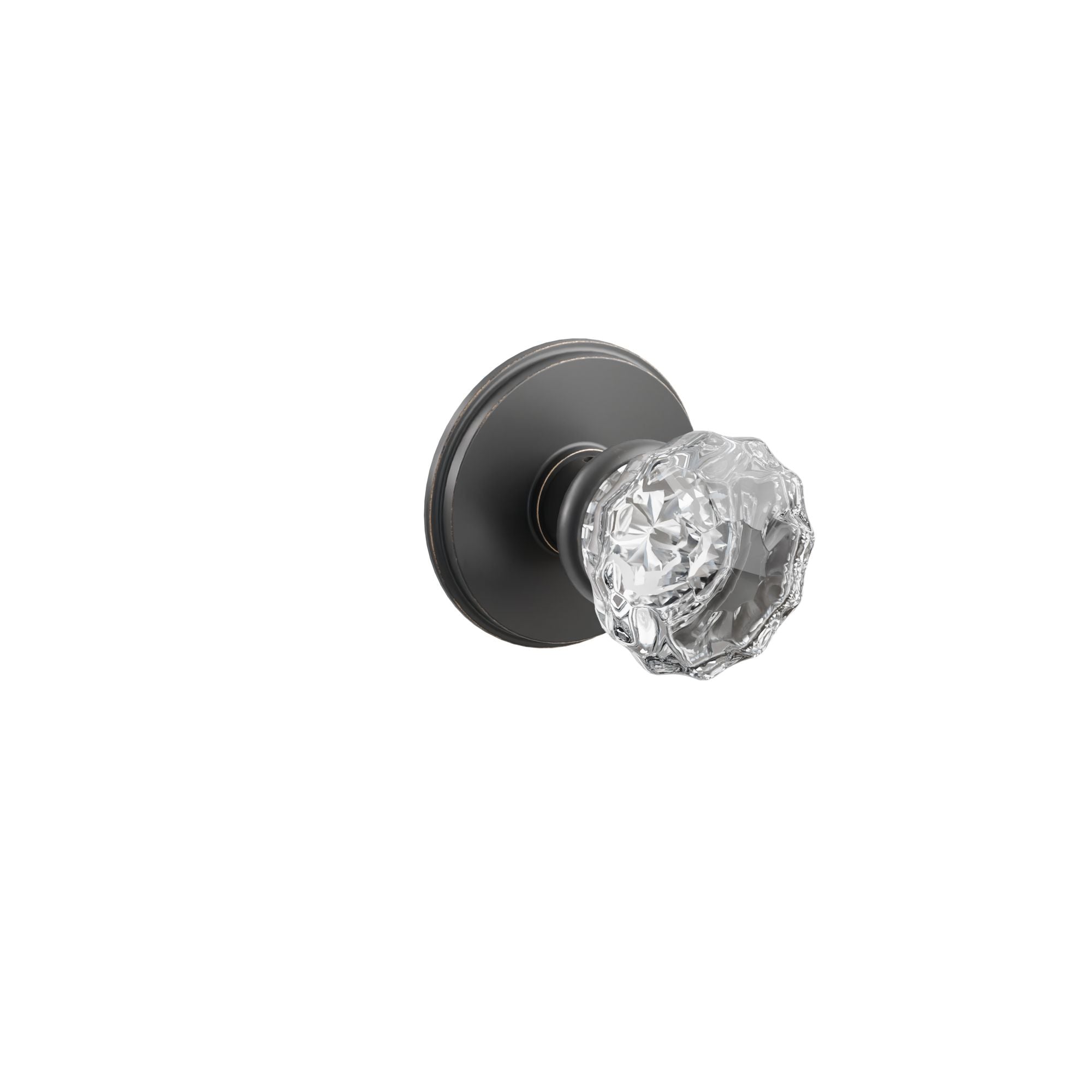 Emtek Concealed Fastener Astoria Glass Knob Set With Watford Rosette