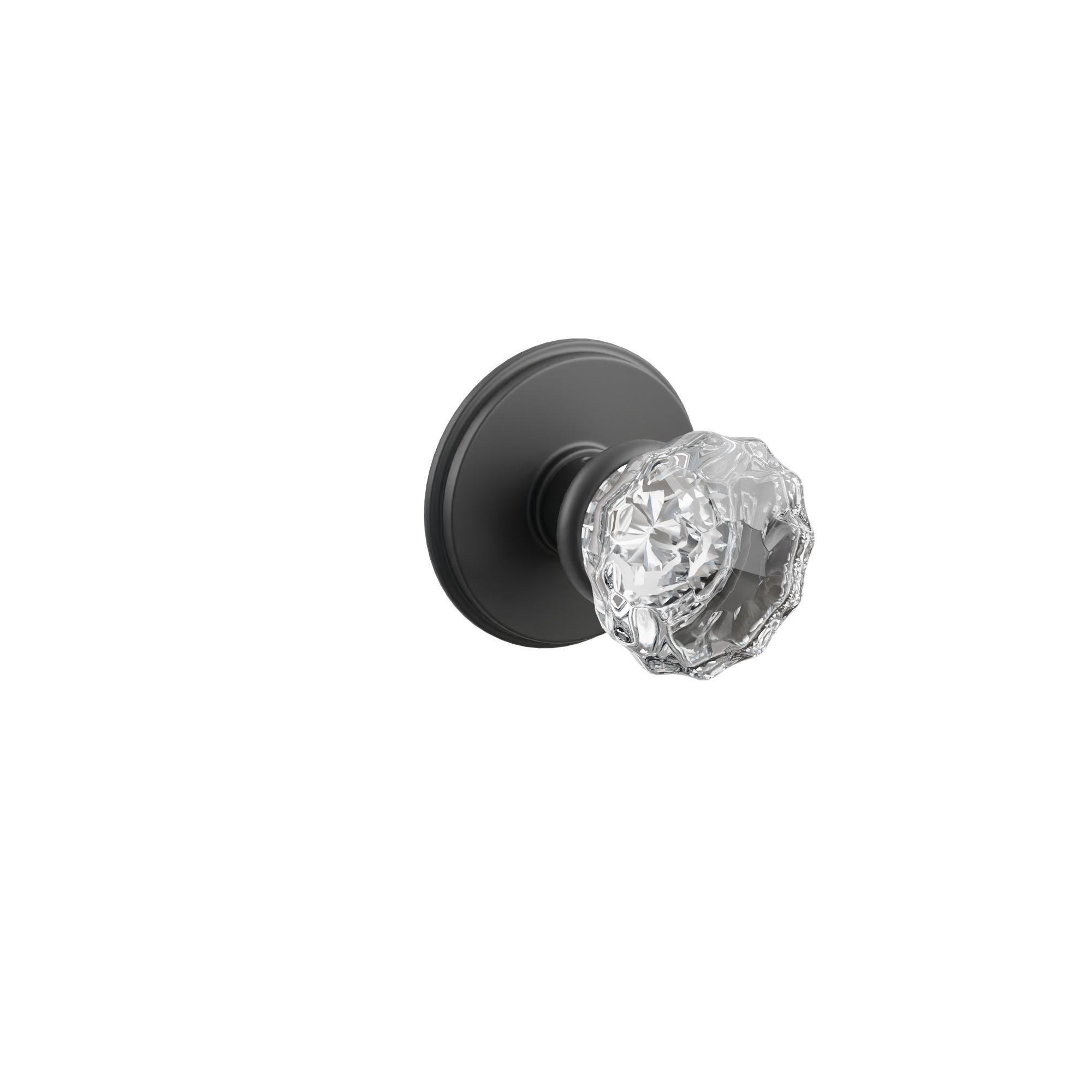 Emtek Concealed Fastener Astoria Glass Knob Set With Watford Rosette