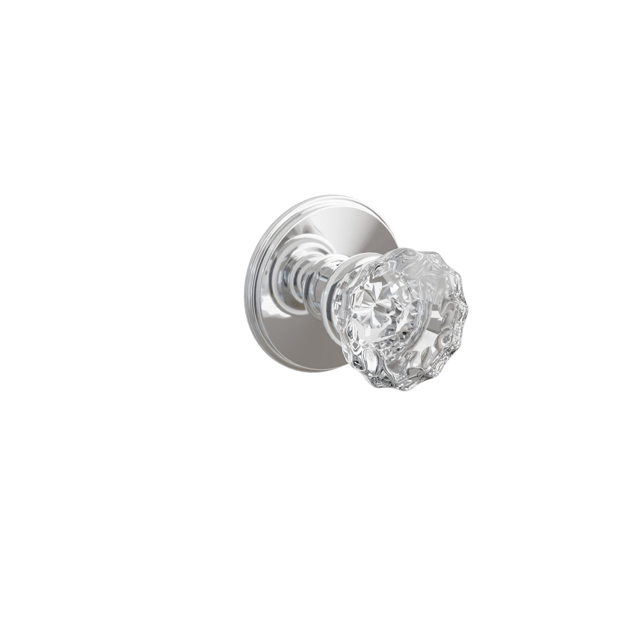 Emtek Concealed Fastener Astoria Glass Knob Set With Watford Rosette