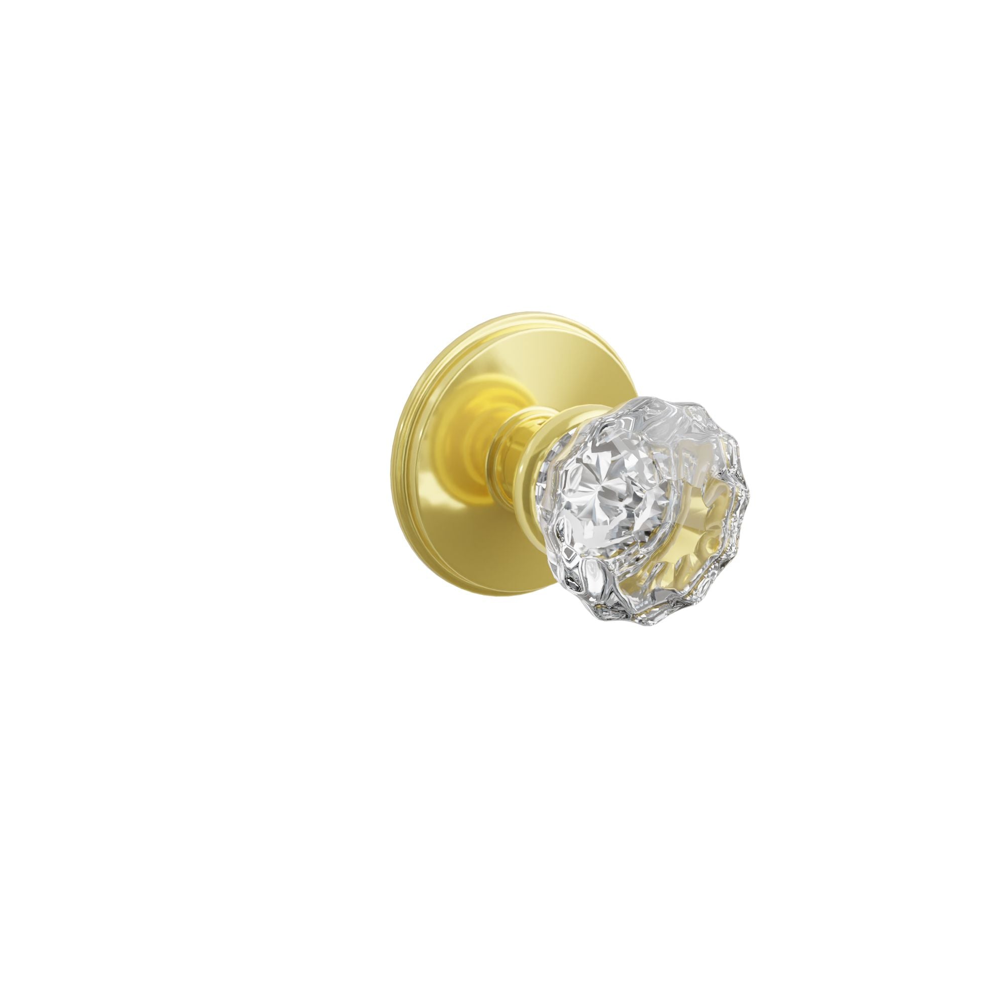 Emtek Concealed Fastener Astoria Glass Knob Set With Watford Rosette