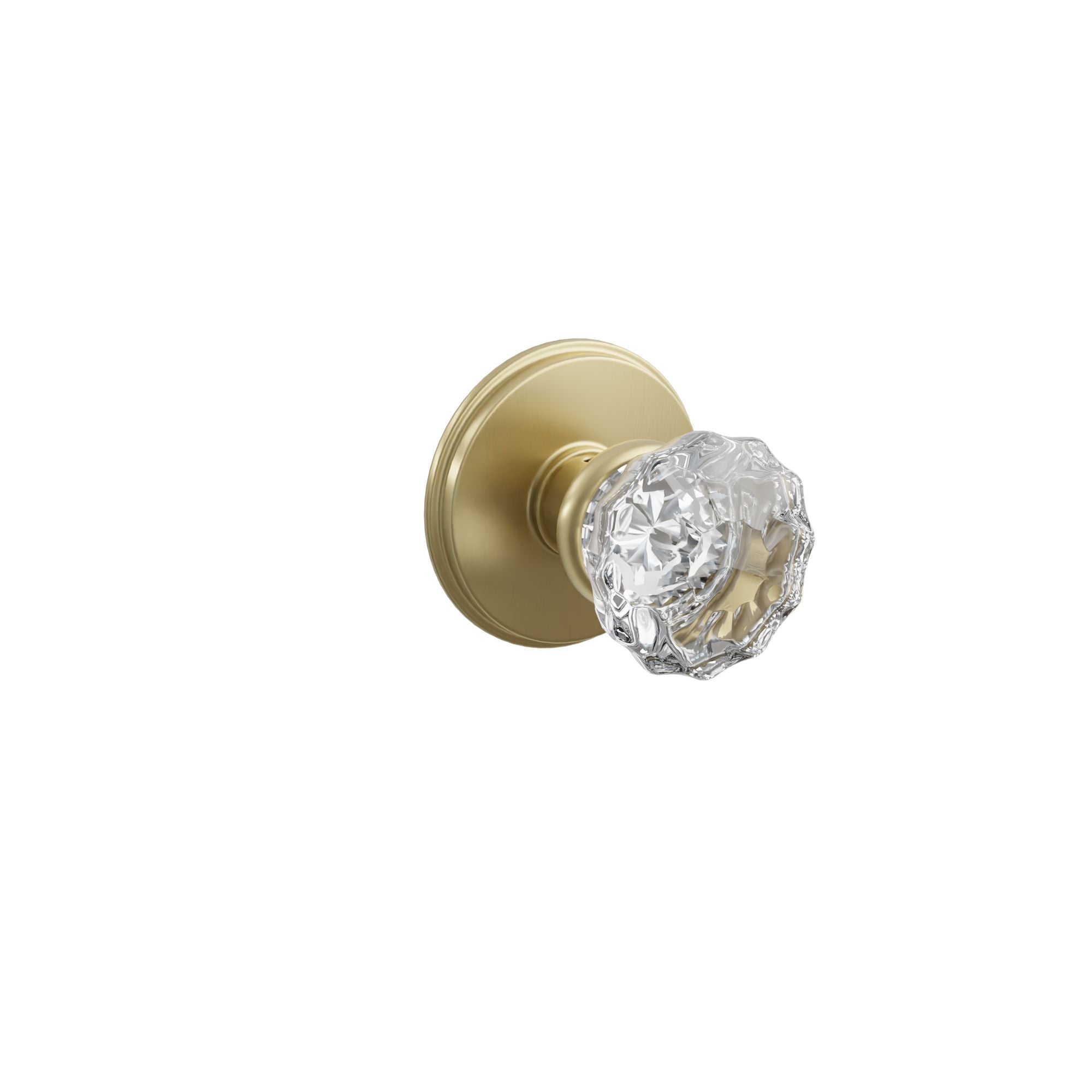 Emtek Concealed Fastener Astoria Glass Knob Set With Watford Rosette