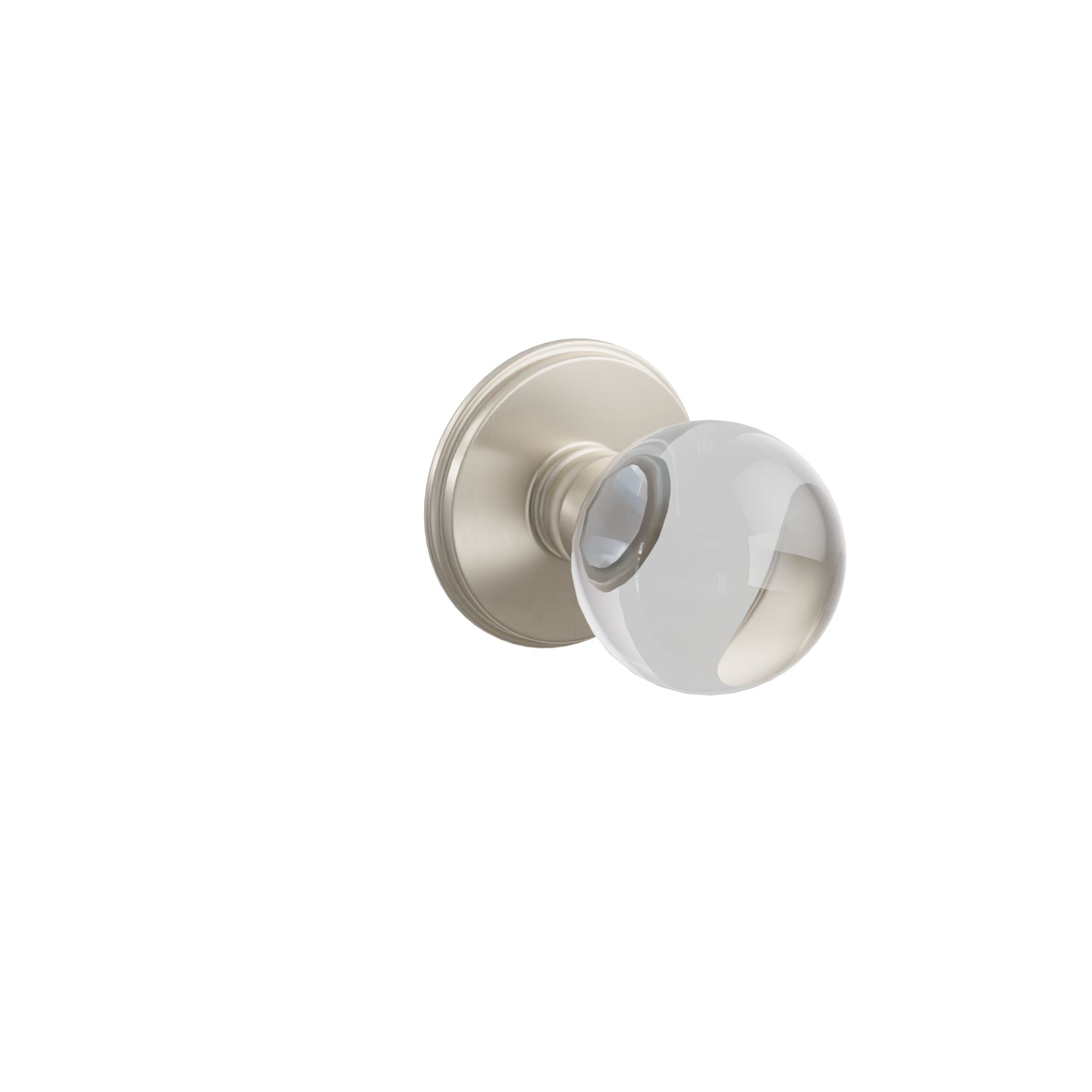 Emtek Bristol Glass Knob Set with Watford Rosette