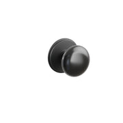 Emtek Concealed Fastener Ebony Porcelain Knob Set With Watford Rosette