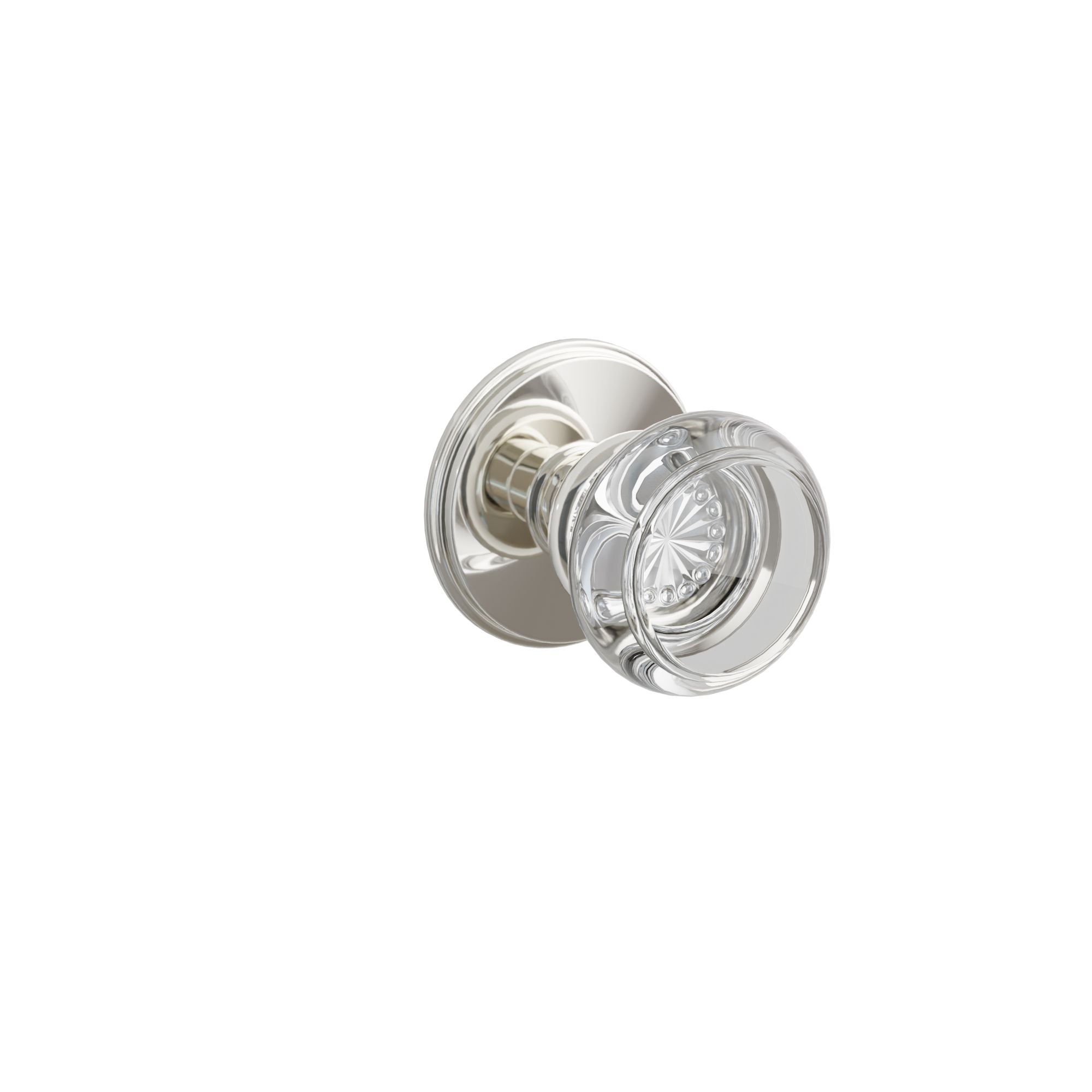 Emtek Georgetown Glass Knob Set with Watford Rosette